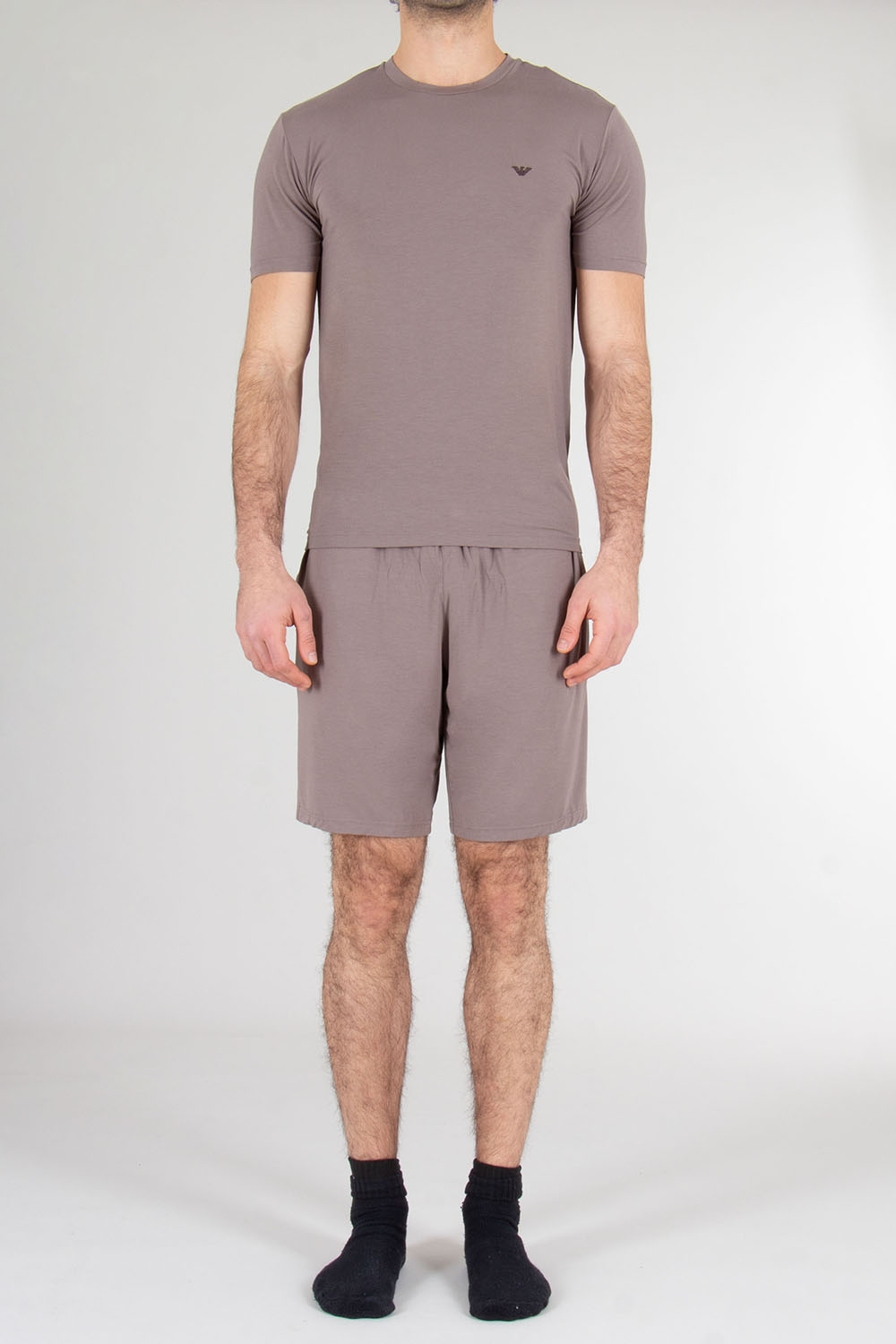 EMPORIO ARMANI Fitted Modal Stretch Jersey Short-Sleeve Pyjama 