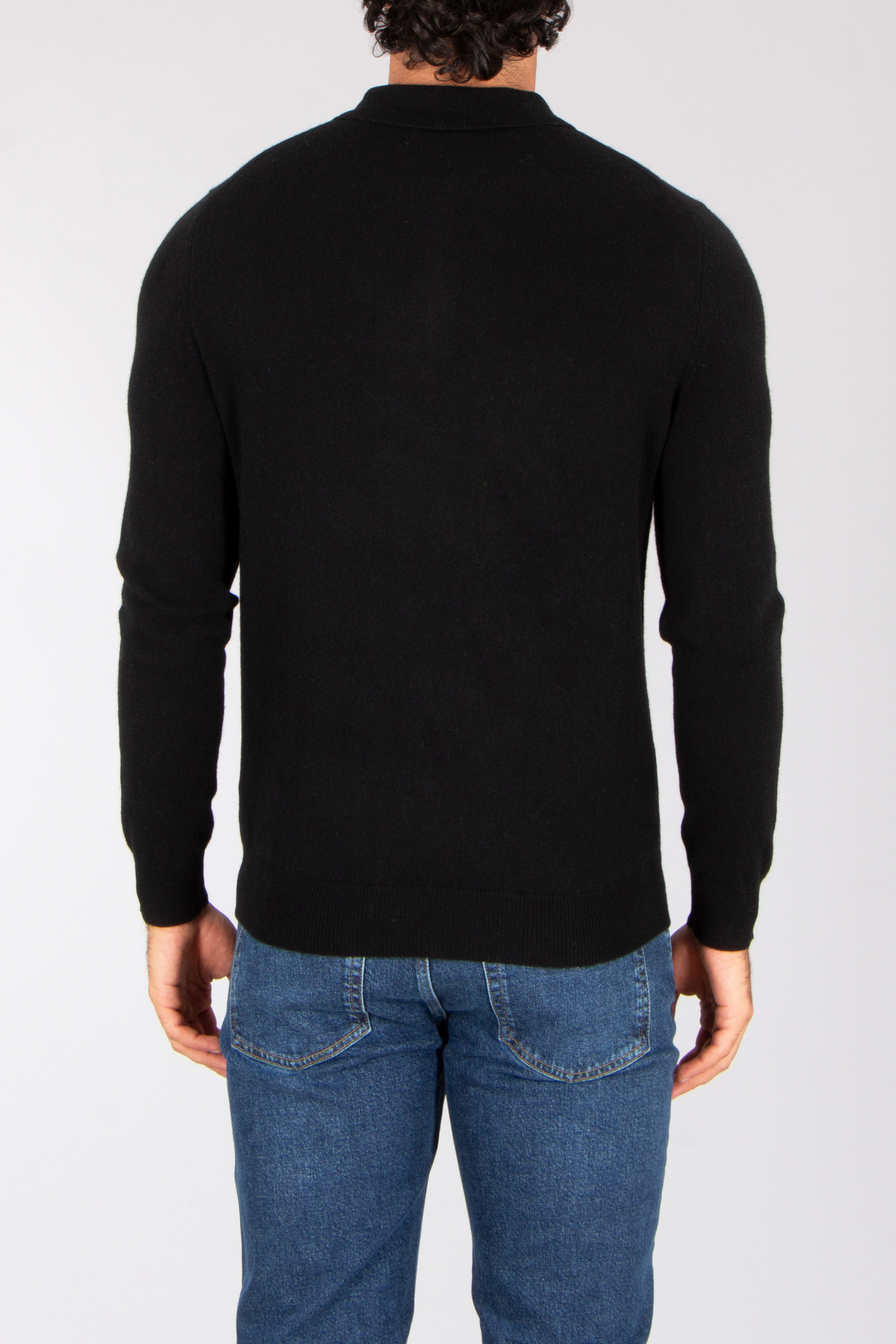 MIENTUS BERLIN Regular Fit Cashmere Knit Polo Bekleidung, Langarm, Ärmel, Hosen, Pullover