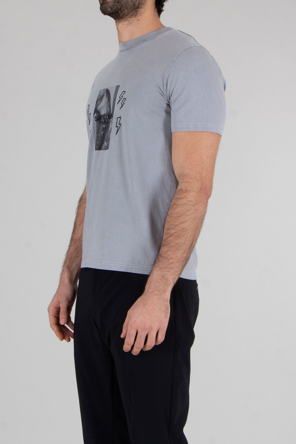 ELITÈ Regular Fit Kiss Me Graphic Print & Embroidery Cotton Jersey T-Shirt