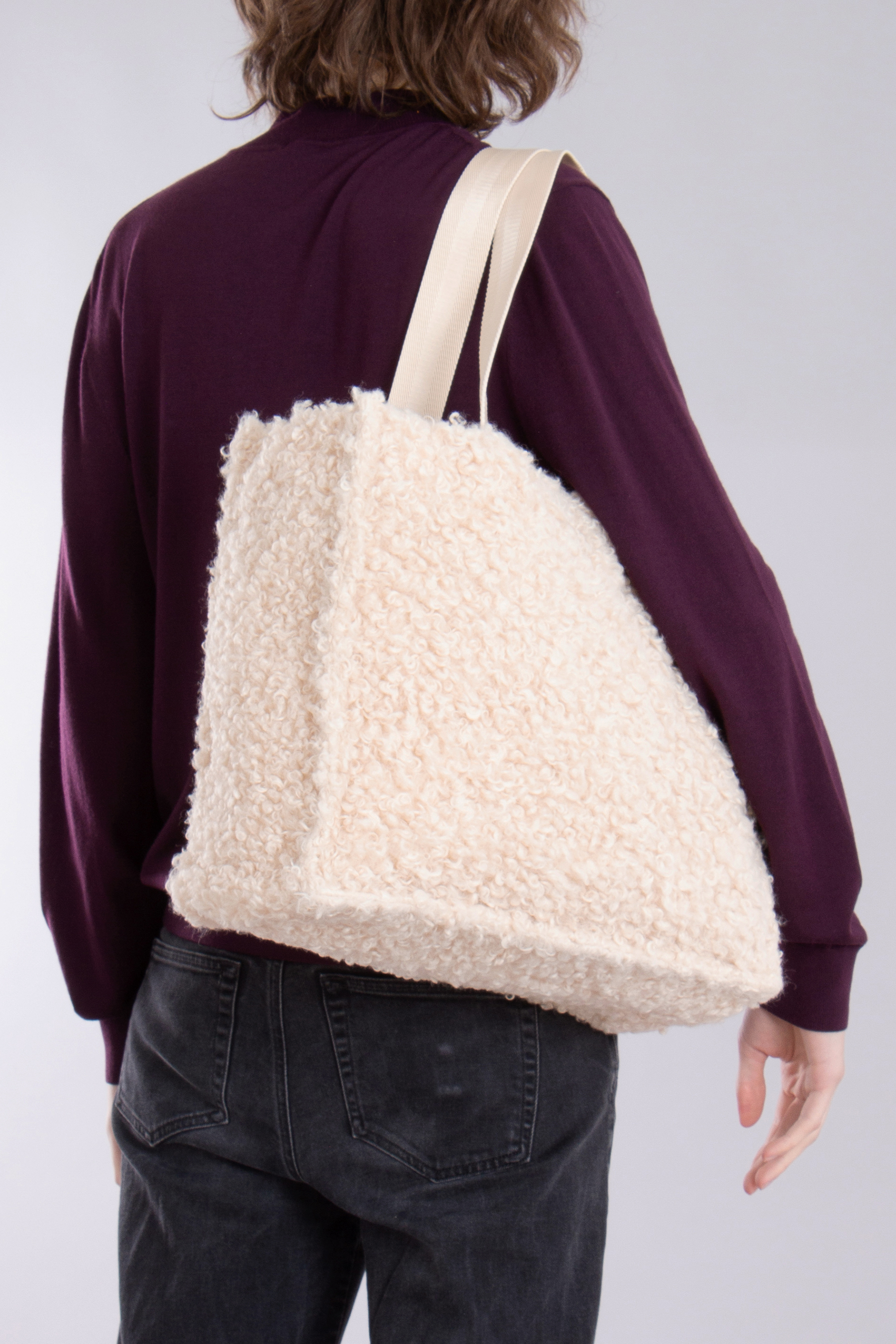 BOSS Faux Fur Tote Bag Deva BOSS Faux Fur Tote Bag Deva
