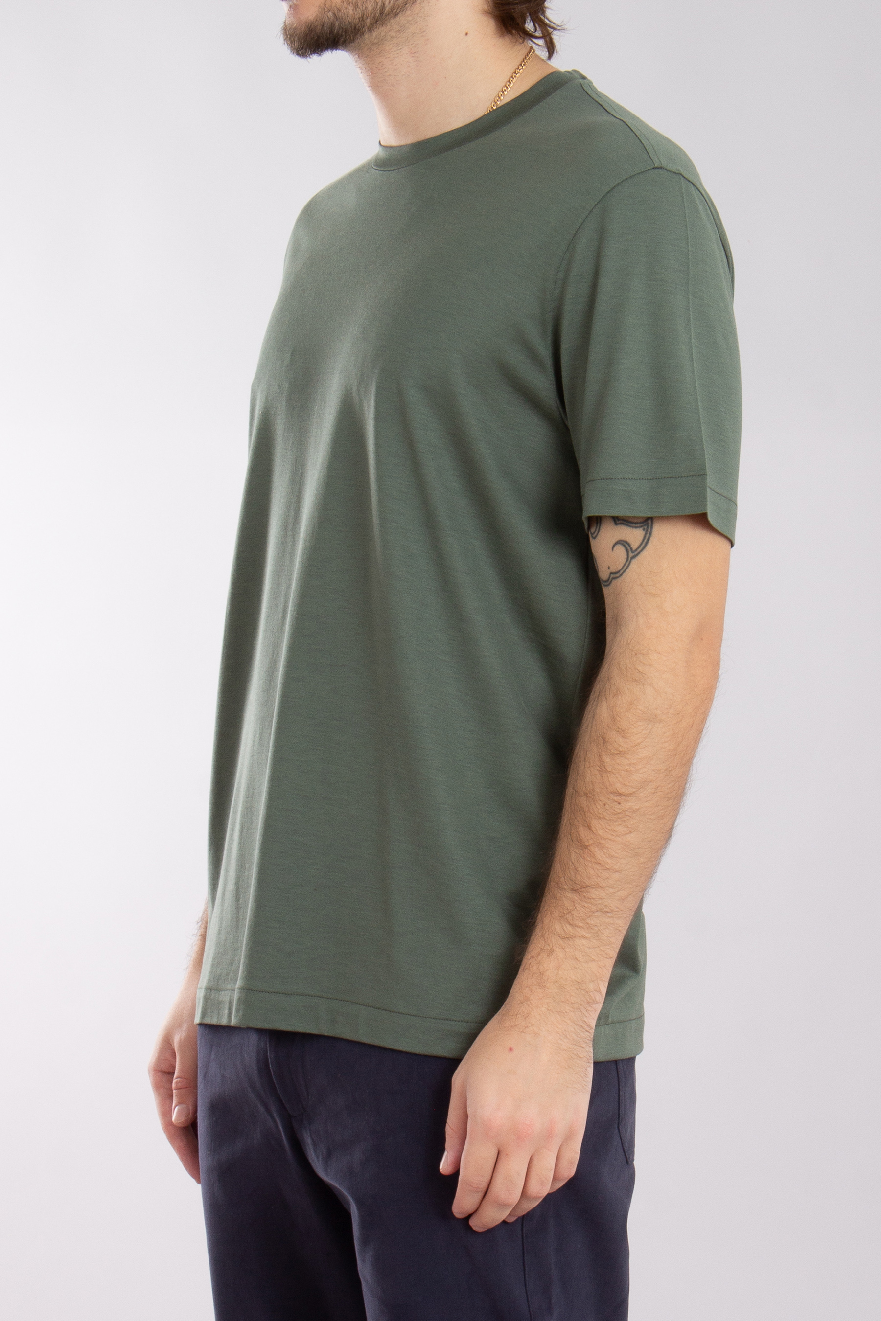 BRIONI Silk-Cotton Blend T-Shirt BRIONI Silk-Cotton Blend T-Shirt