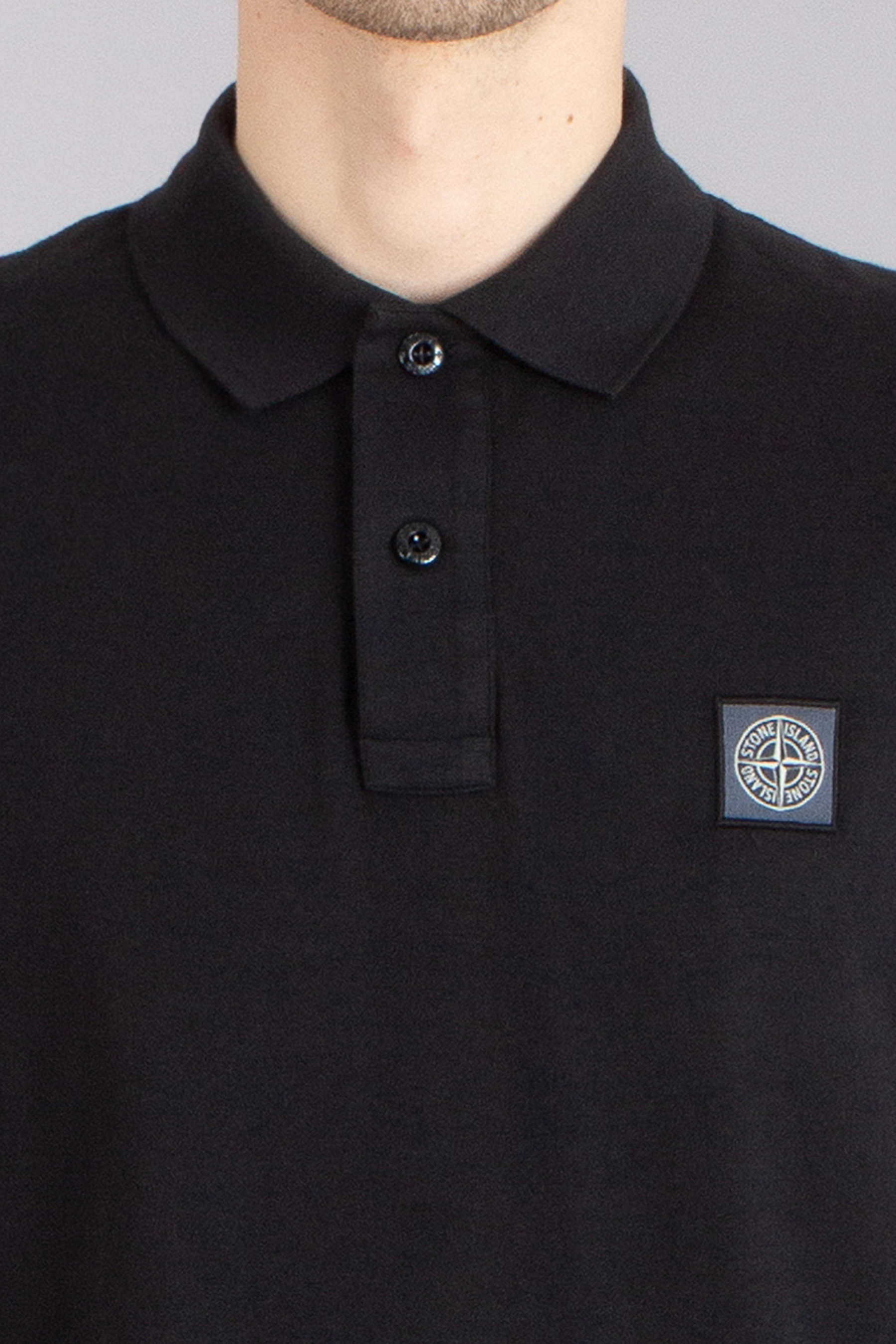 STONE ISLAND Fissato Effect Organic Cotton Jersey Polo Shirt STONE ISLAND Fissato Effect Organic Cotton Jersey Polo Shirt