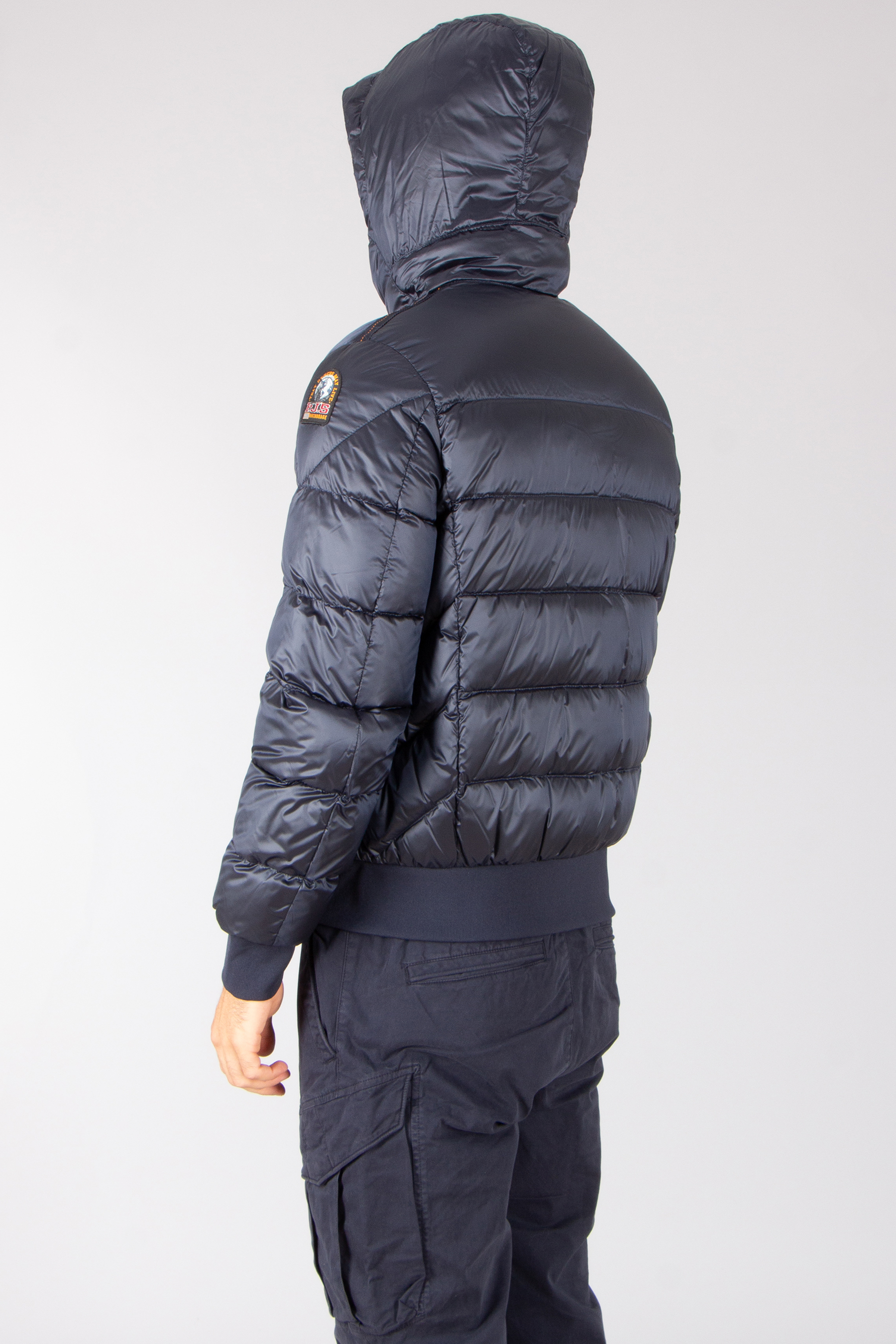 PARAJUMPERS Regular Fit Nylon Blend Twill Hooded Down Bomber Jacket Pharrell Mantel, Jacke, Erwachsener, Mann, Person