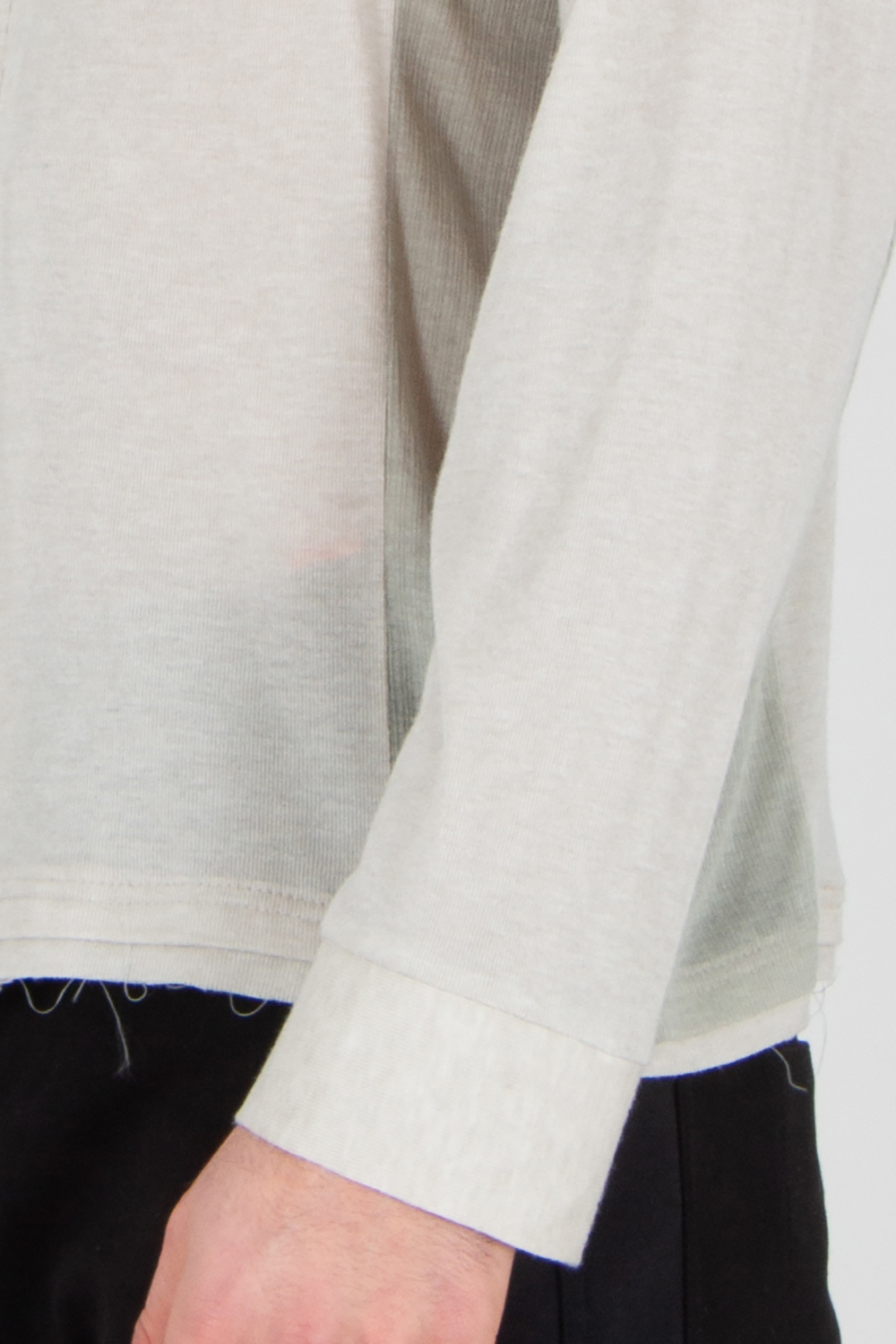 XLIM Regular Fit Panelled Cardigan With Raw Edge Detail 