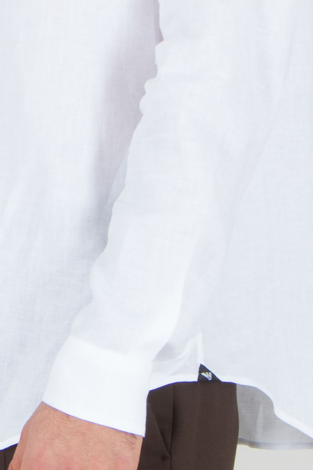 EMPORIO ARMANI Regular Fit Essential Linen Shirt