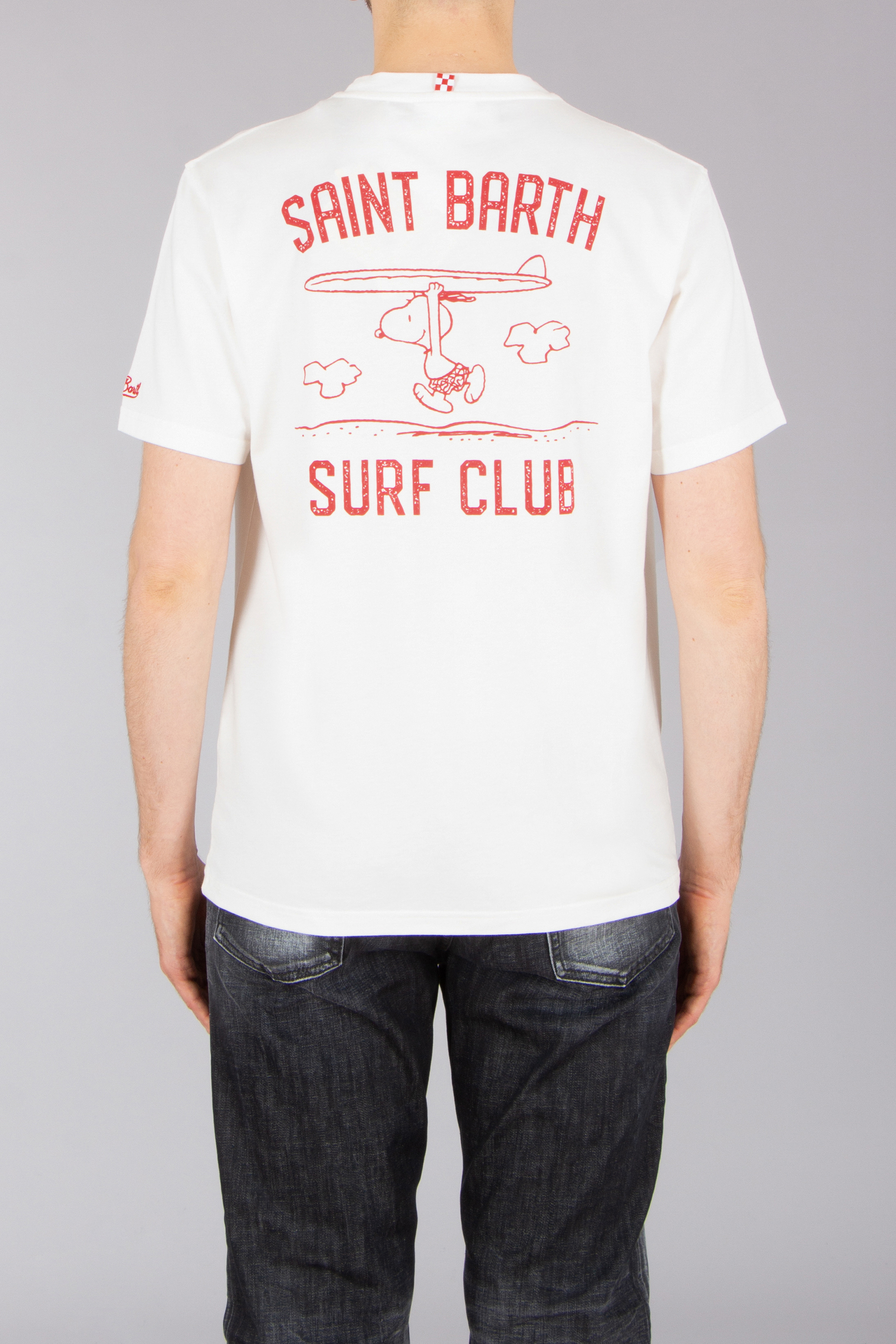 MC 2 SAINT BARTH Peanuts Surf Club Cotton Jersey T-Shirt T-shirt, Hemd, Jeanshose, Mann, Person