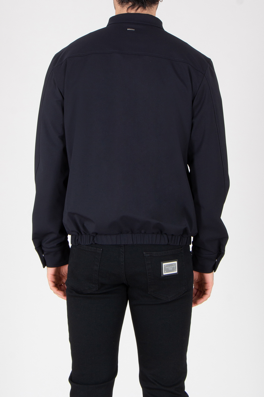 HERNO Regular Fit Lightweight Diagonal Stretch Twill Shit Jacket