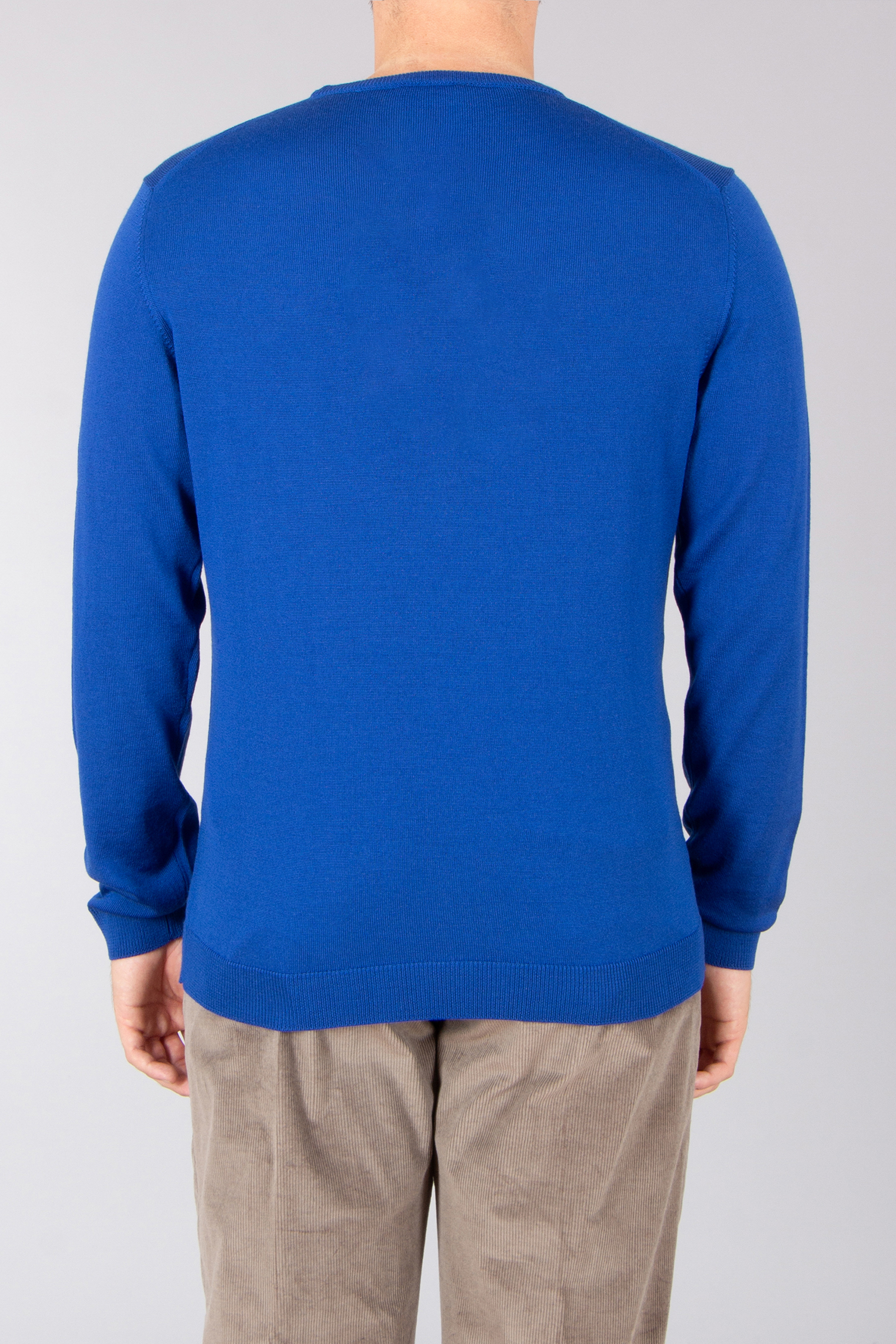 ROBERTO COLLINA Regular Fit Extra-Fine Wool Crew Neck Sweater Langarm, Ärmel, Strickwaren, Pullover, Sweatshirt