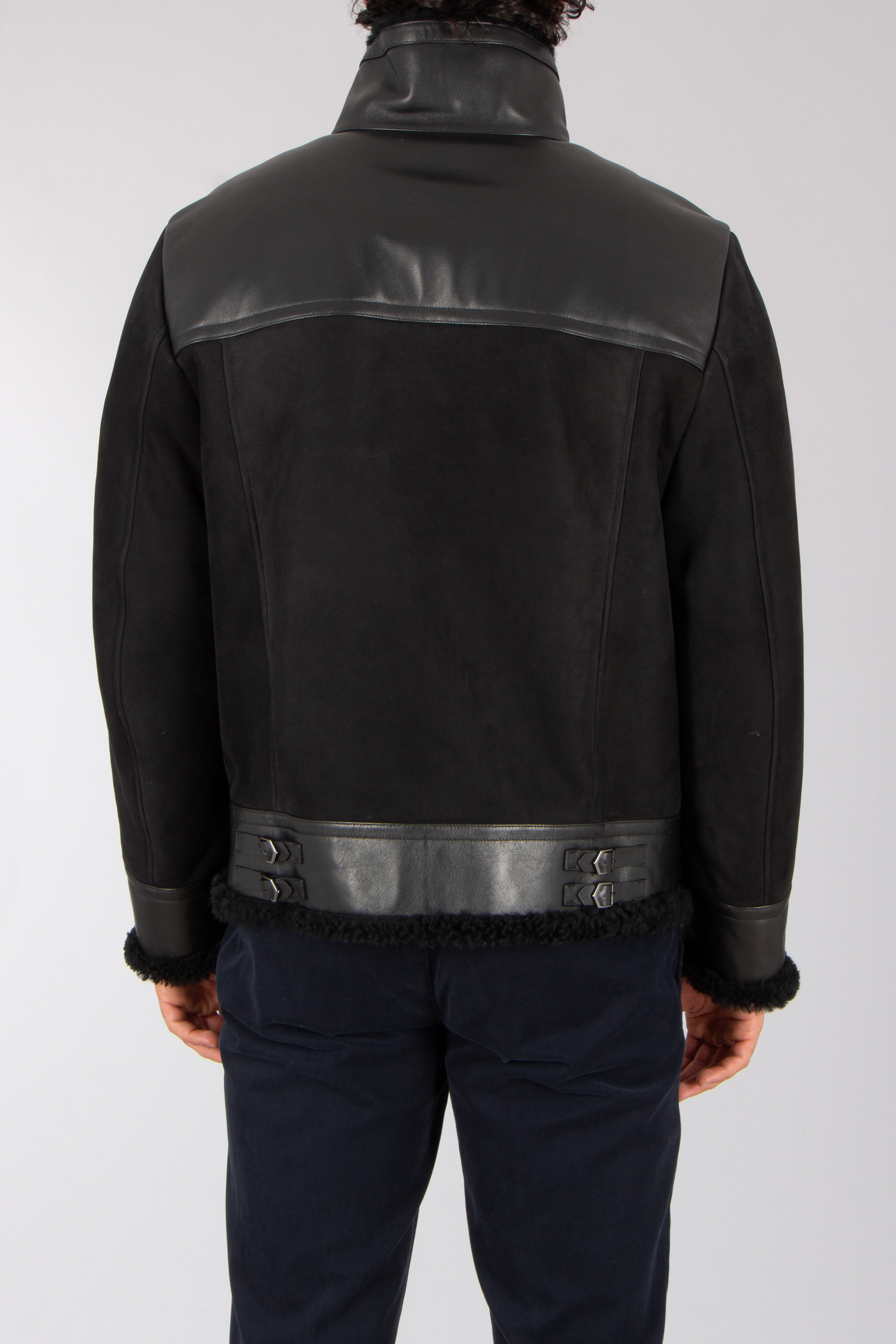 CANALI Regular Fit Shearling Jacket Mantel, Jacke, Erwachsener, Mann, Person