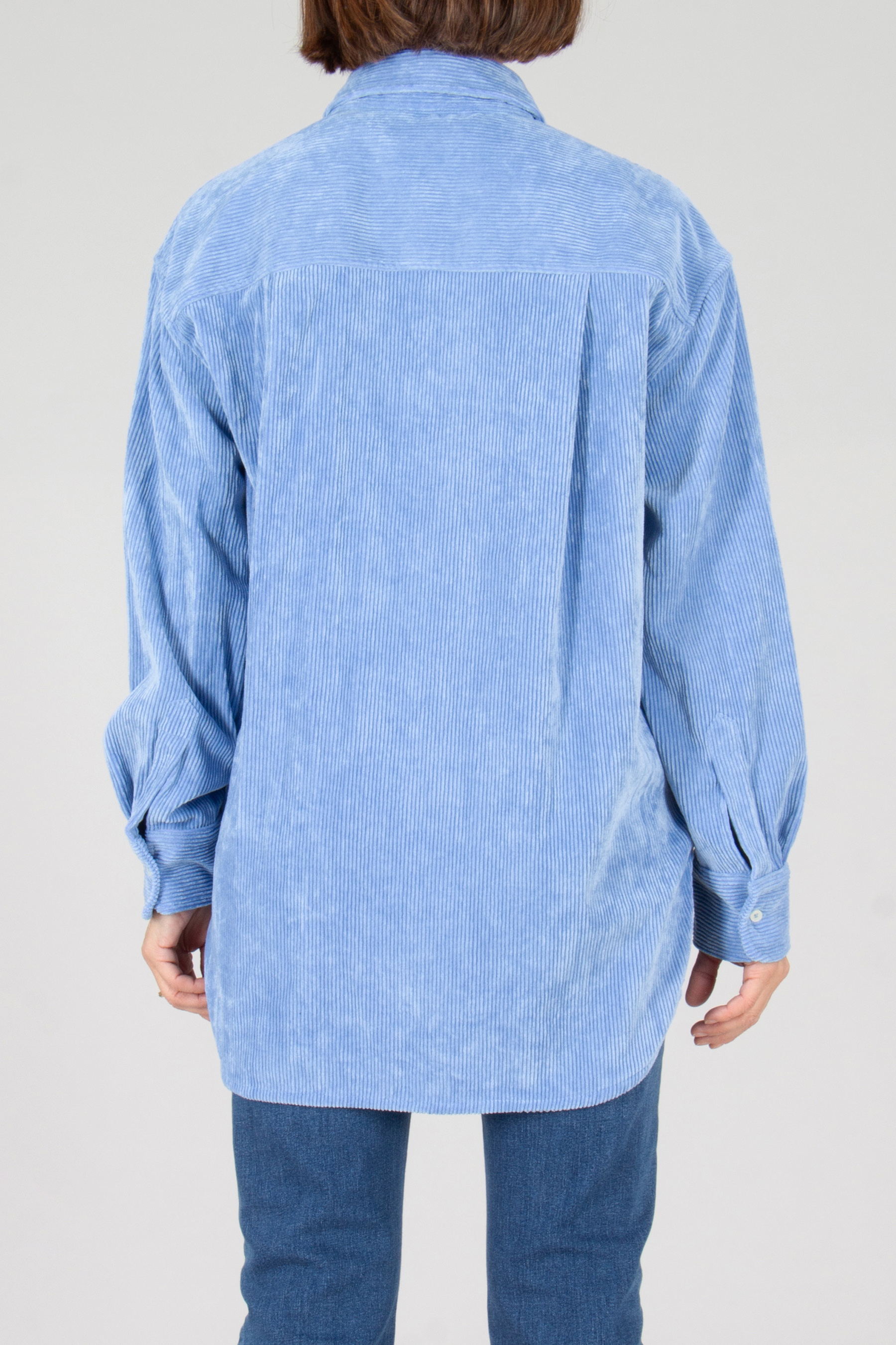 Langarm, Mantel, Fleece, Jeanshose, Person