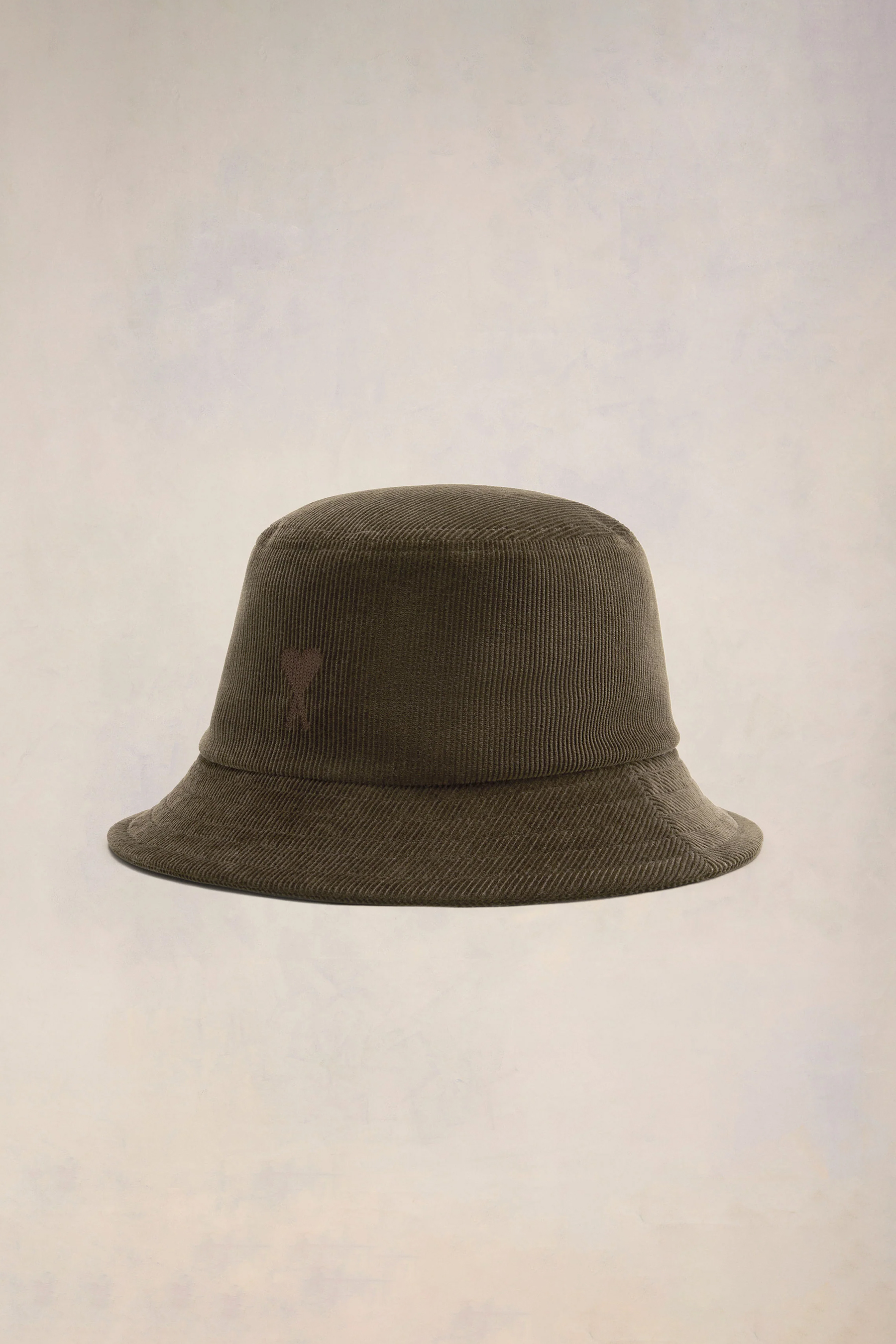 AMI PARIS Embroidered Cotton Corduroy Bucket Hat AMI PARIS Embroidered Cotton Corduroy Bucket Hat
