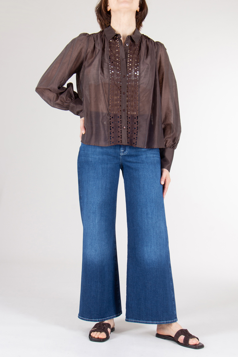 VAN LAACK Loose Fit Lace Panel Blouse