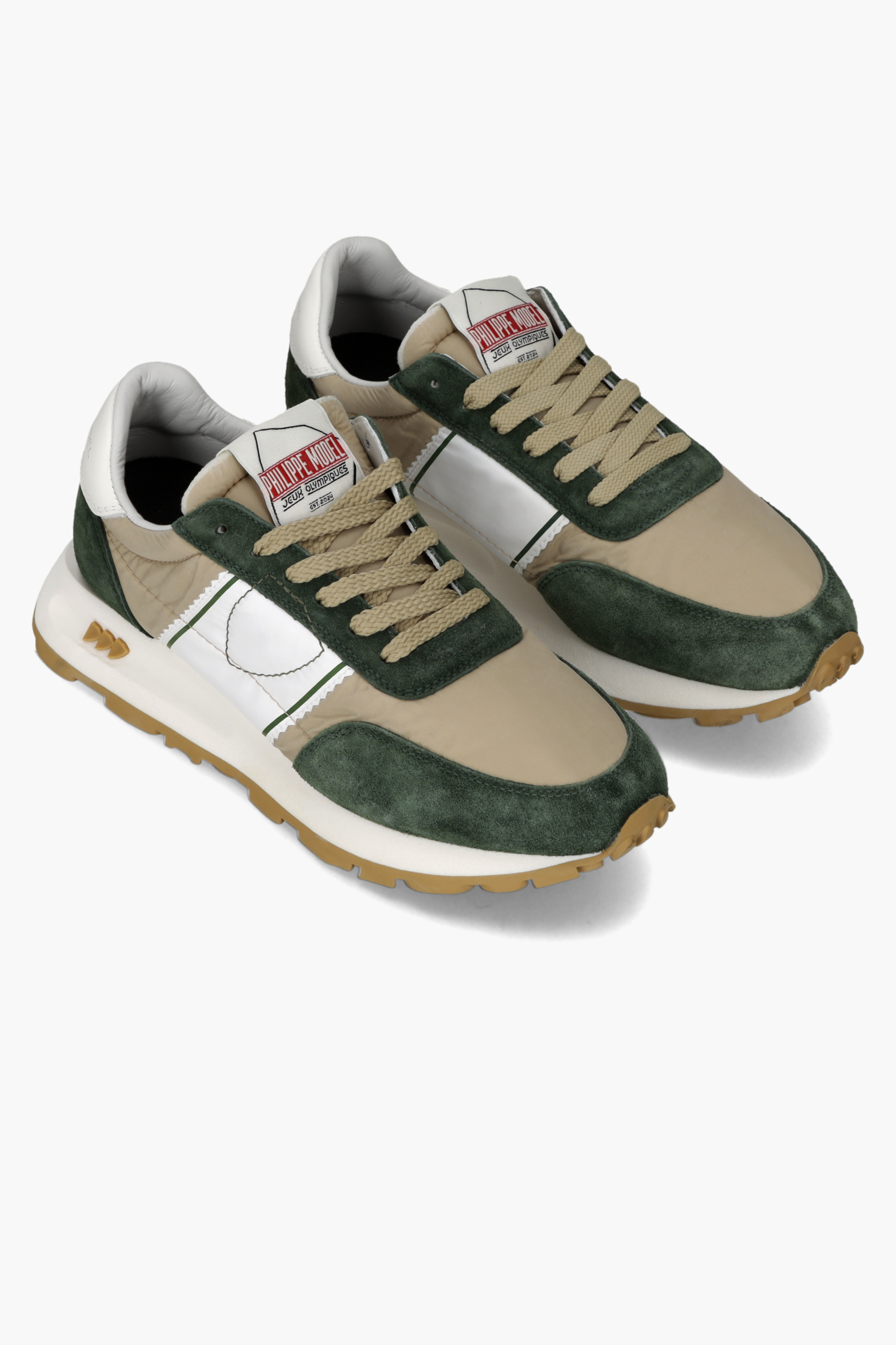 PHILIPPE MODEL Technical Fabric & Suede Sneakers Tour Low Bekleidung, Schuhwerk, Schuh, Sneaker