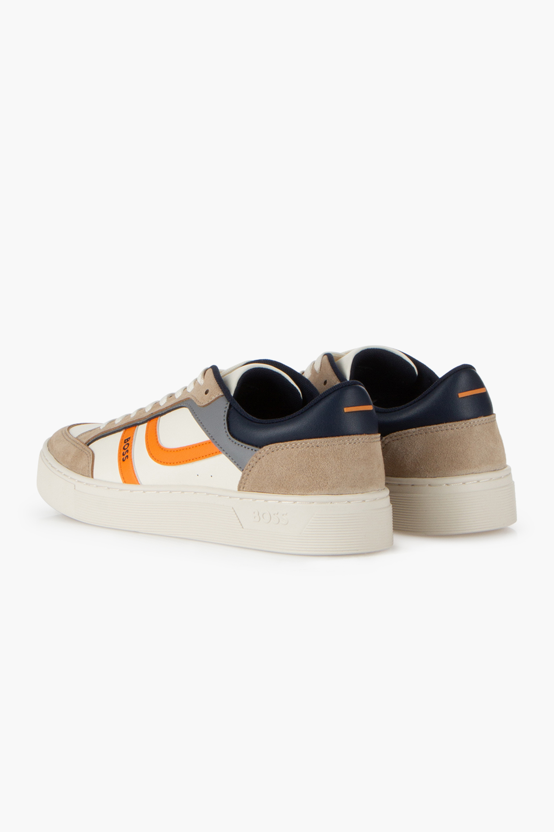 BOSS Colour-Block Faux Leather Sneakers Rhys