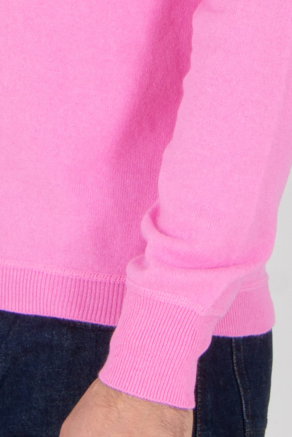 ALLUDE Regular Fit Cotton-Cashmere Blend Crew Neck Sweater