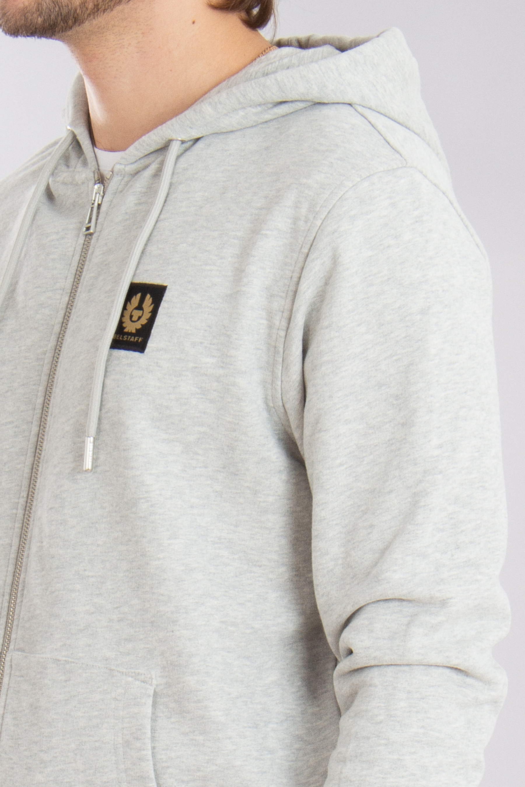 BELSTAFF Loopback Cotton Fleece Full Zip Hoodie BELSTAFF Loopback Cotton Fleece Full Zip Hoodie