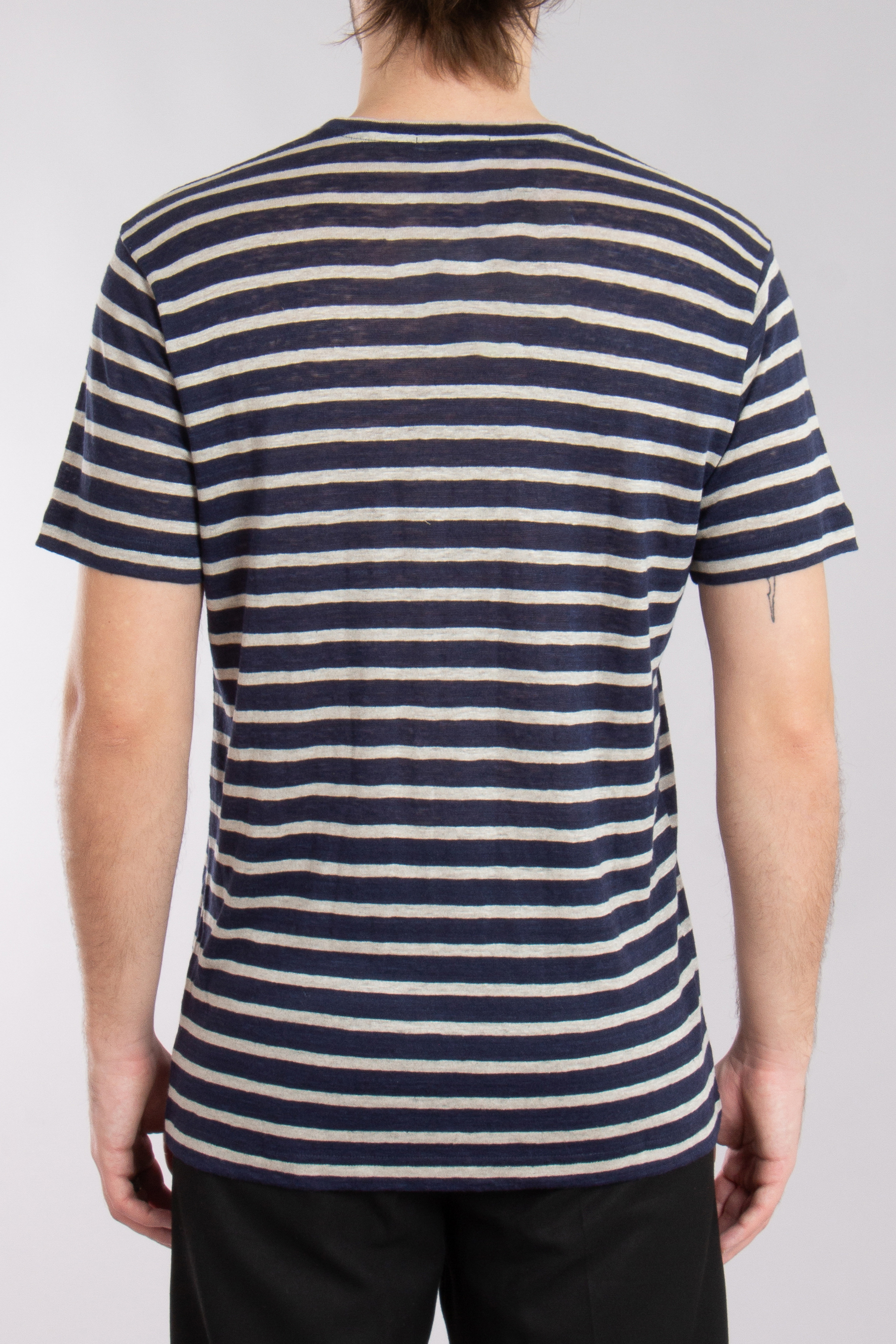 STEFAN BRANDT Striped Linen Jersey T-Shirt Enno STEFAN BRANDT Striped Linen Jersey T-Shirt Enno