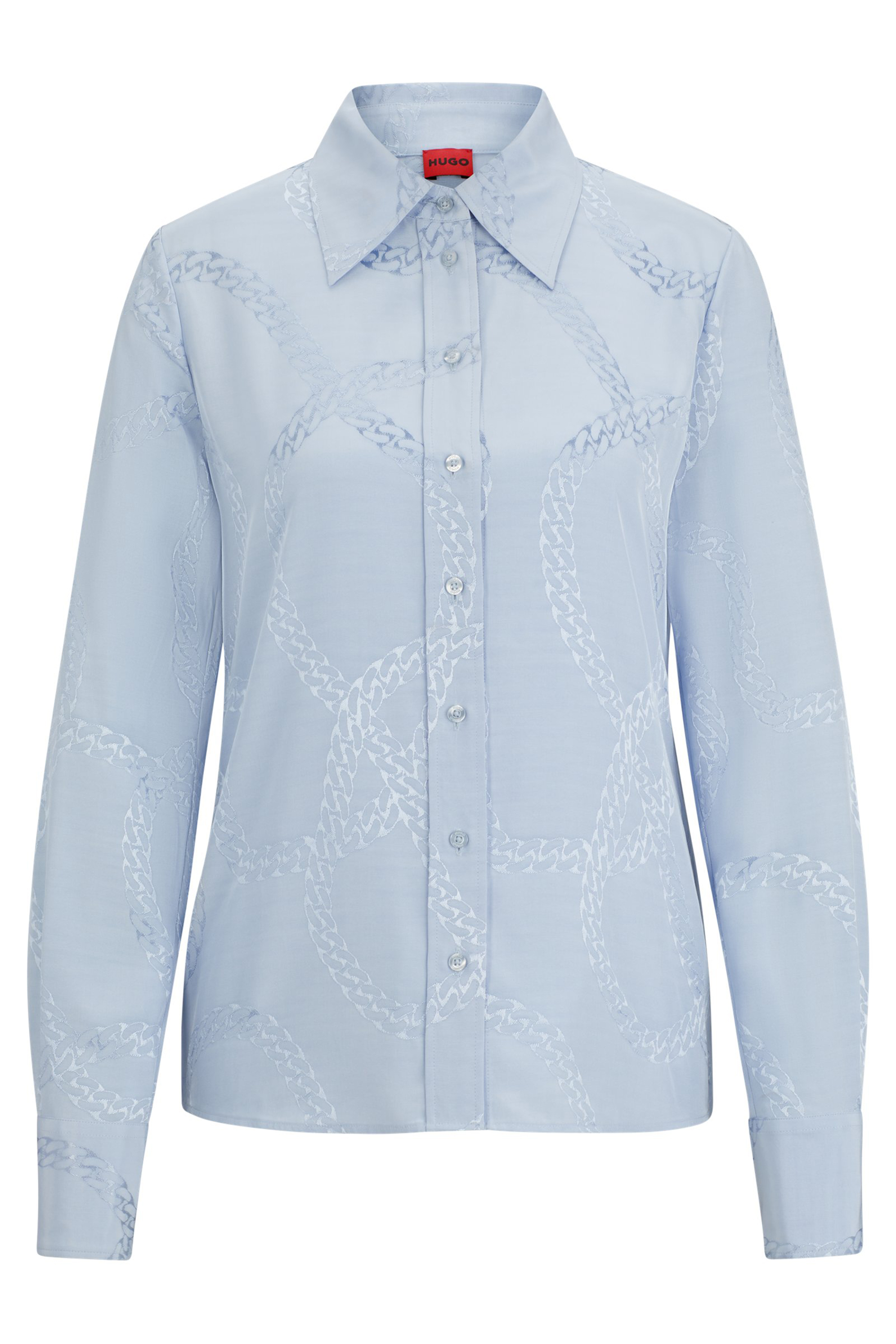 HUGO Chain Pattern Viscose Blouse Cemalie HUGO Chain Pattern Viscose Blouse Cemalie