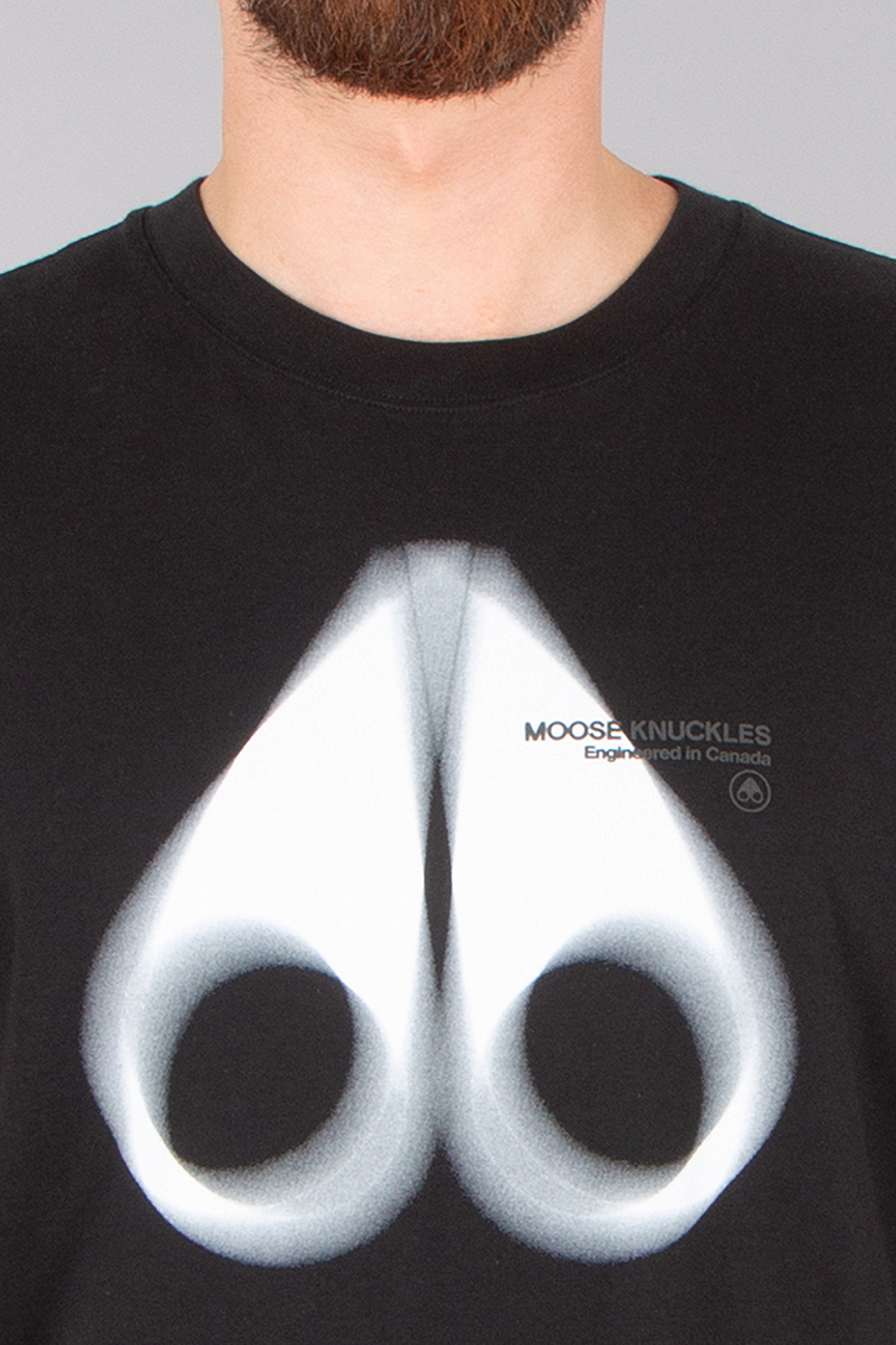 MOOSE KNUCKLES Relaxed Fit Printed Pima Cotton Jersey T-Shirt Maurice