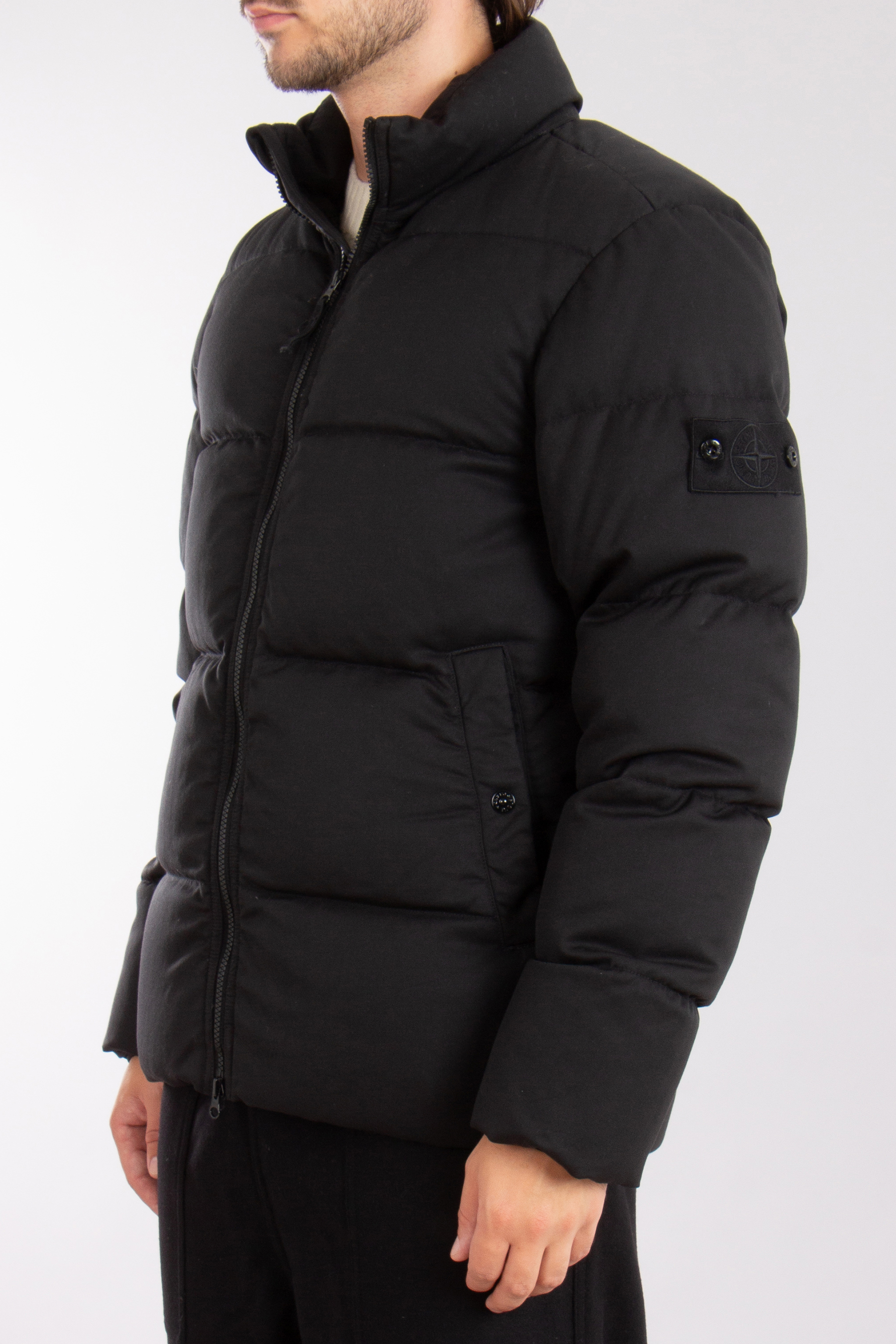 STONE ISLAND Ghost Piece Twill Wool Down Jacket STONE ISLAND Ghost Piece Twill Wool Down Jacket