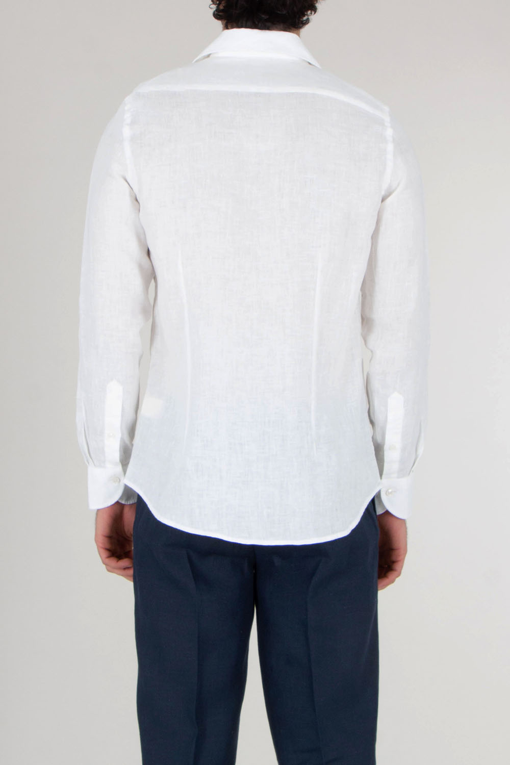 AURÉLIEN Slim Fit Linen Shirt Seaside