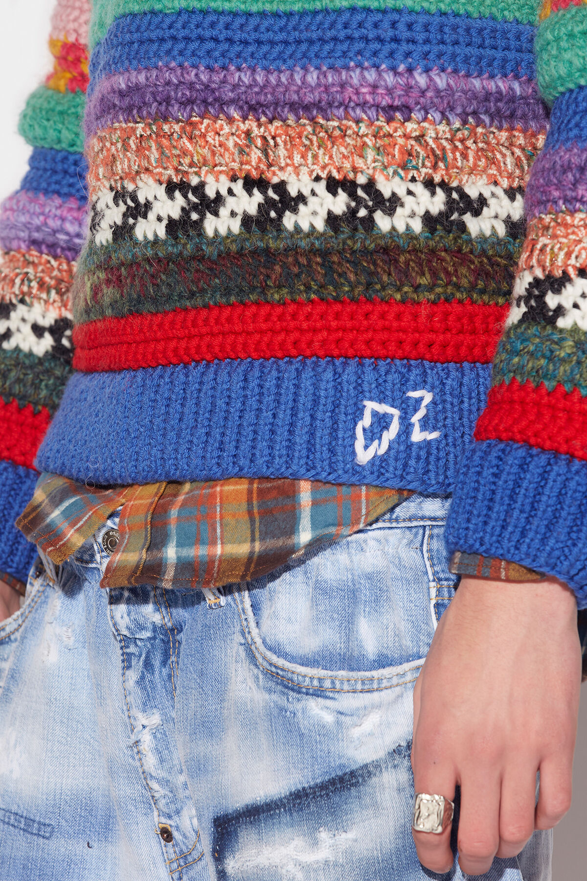 DSQUARED2 Striped Knit Sweater Journey 