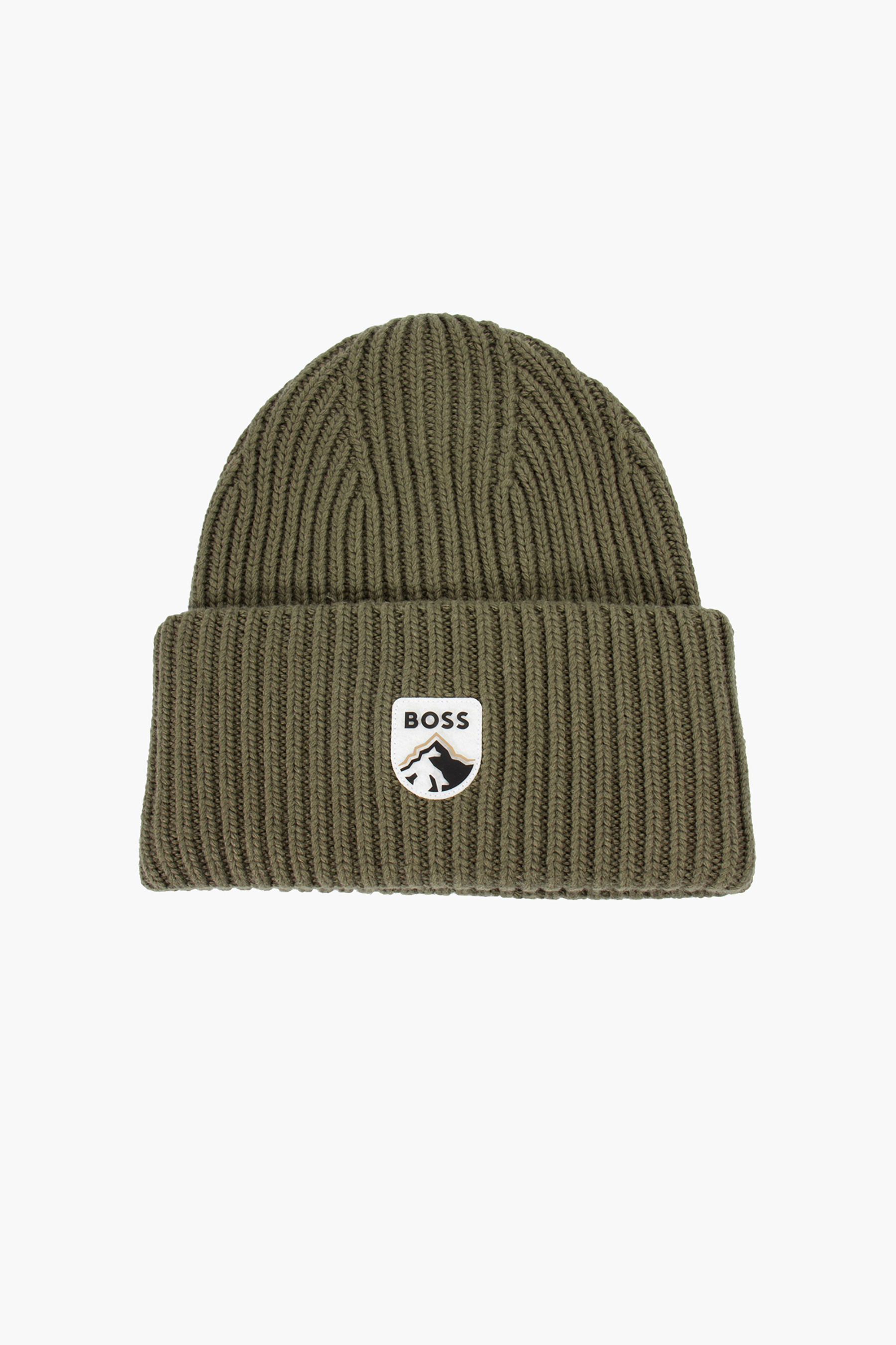 BOSS Recycled Rib Knit Beanie Lorso