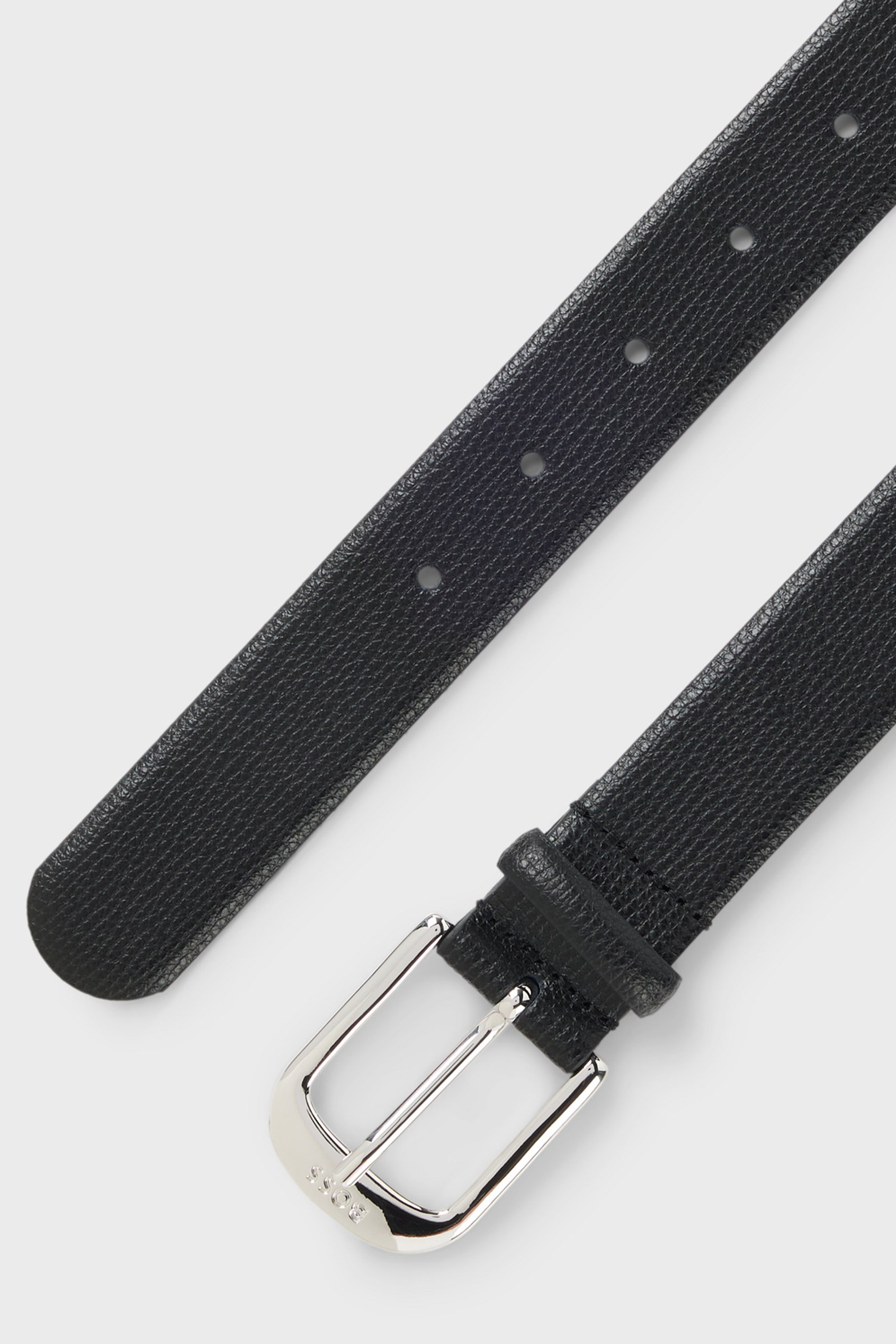 BOSS Grained Leather Belt Anna Zubehor, Riemen, Gürtel, Rasiermesser, Waffe