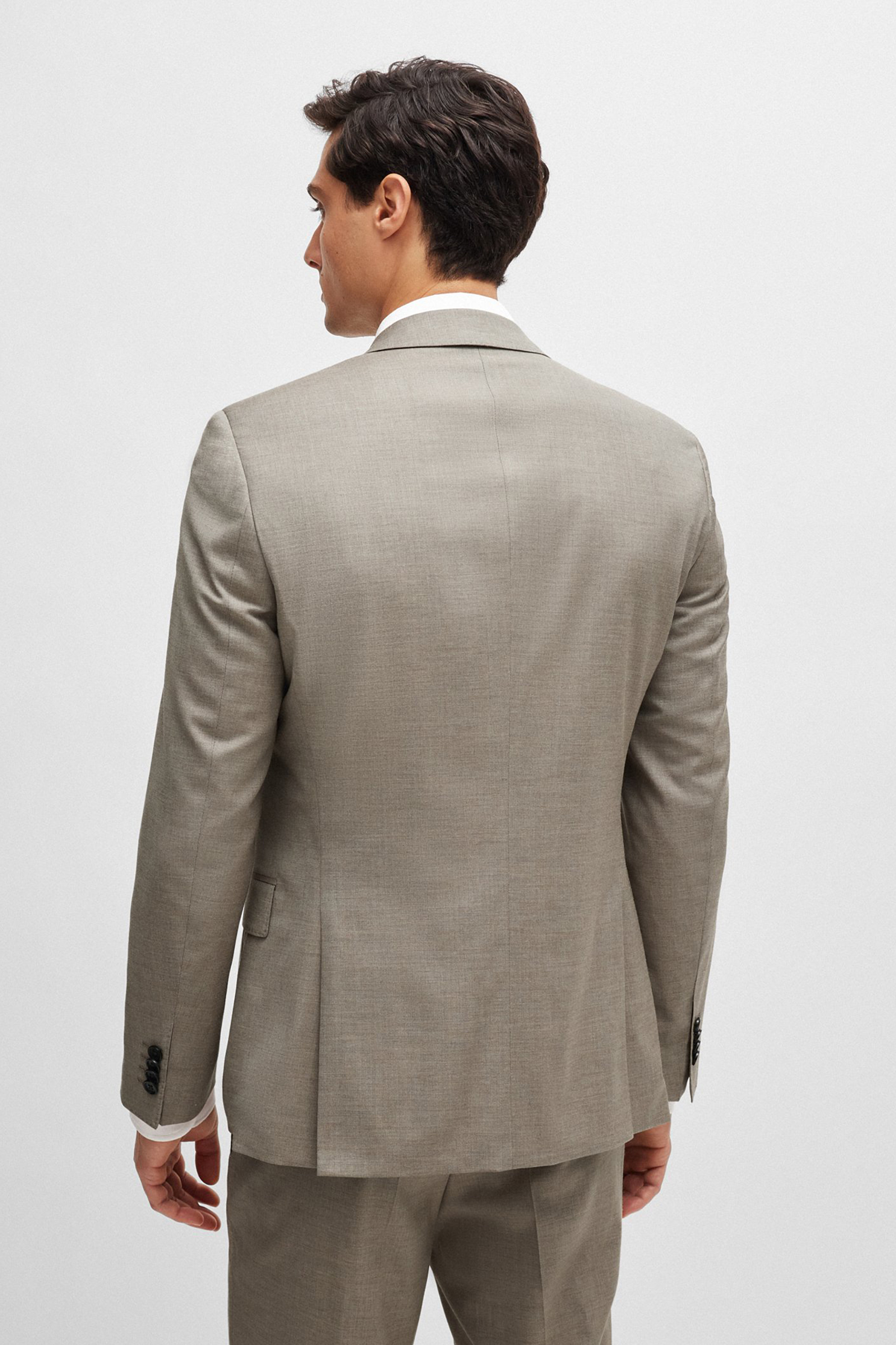 BOSS Slim Fit Virgin Wool Blend Suit H-Huge BOSS Slim Fit Virgin Wool Blend Suit H-Huge