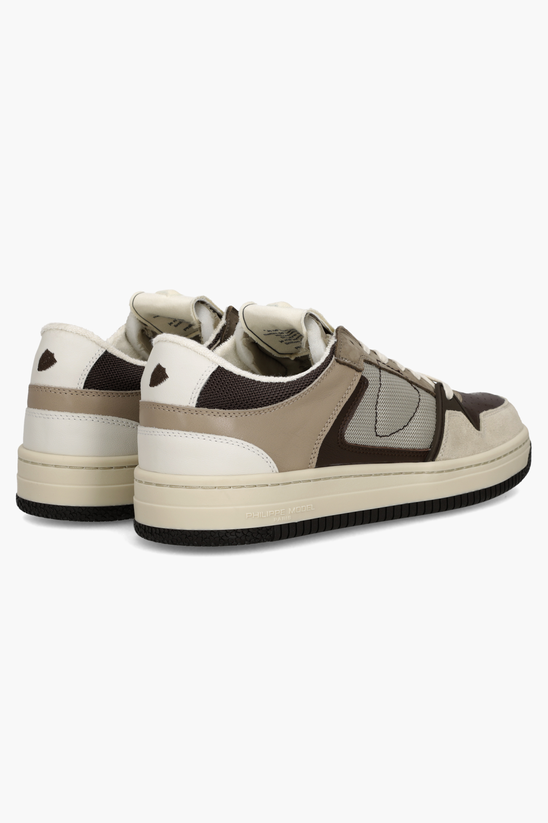 PHILIPPE MODEL Leather & Suede Sneakers La Grande Low Bekleidung, Schuhwerk, Schuh, Sneaker