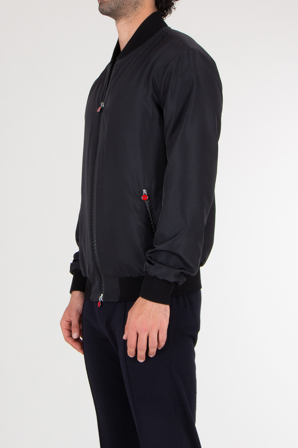 KITON Regular Fit Nylon Bomber Jacket