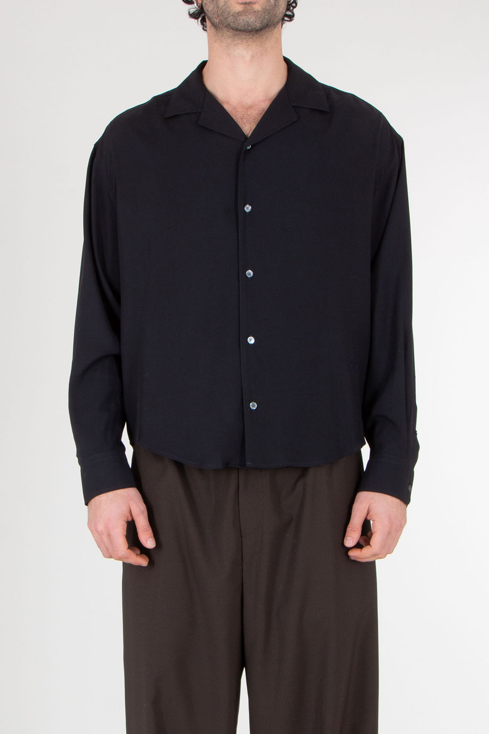 AMI PARIS Boxy Fit Viscose Shirt