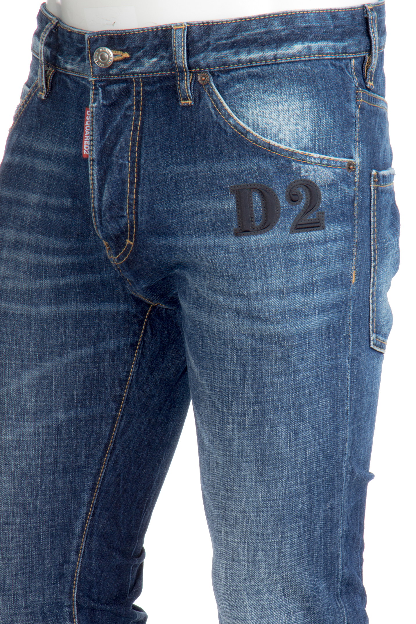 DSQUARED2 Dark Wash Cotton Stretch Denim Cool Guy Jeans | 44