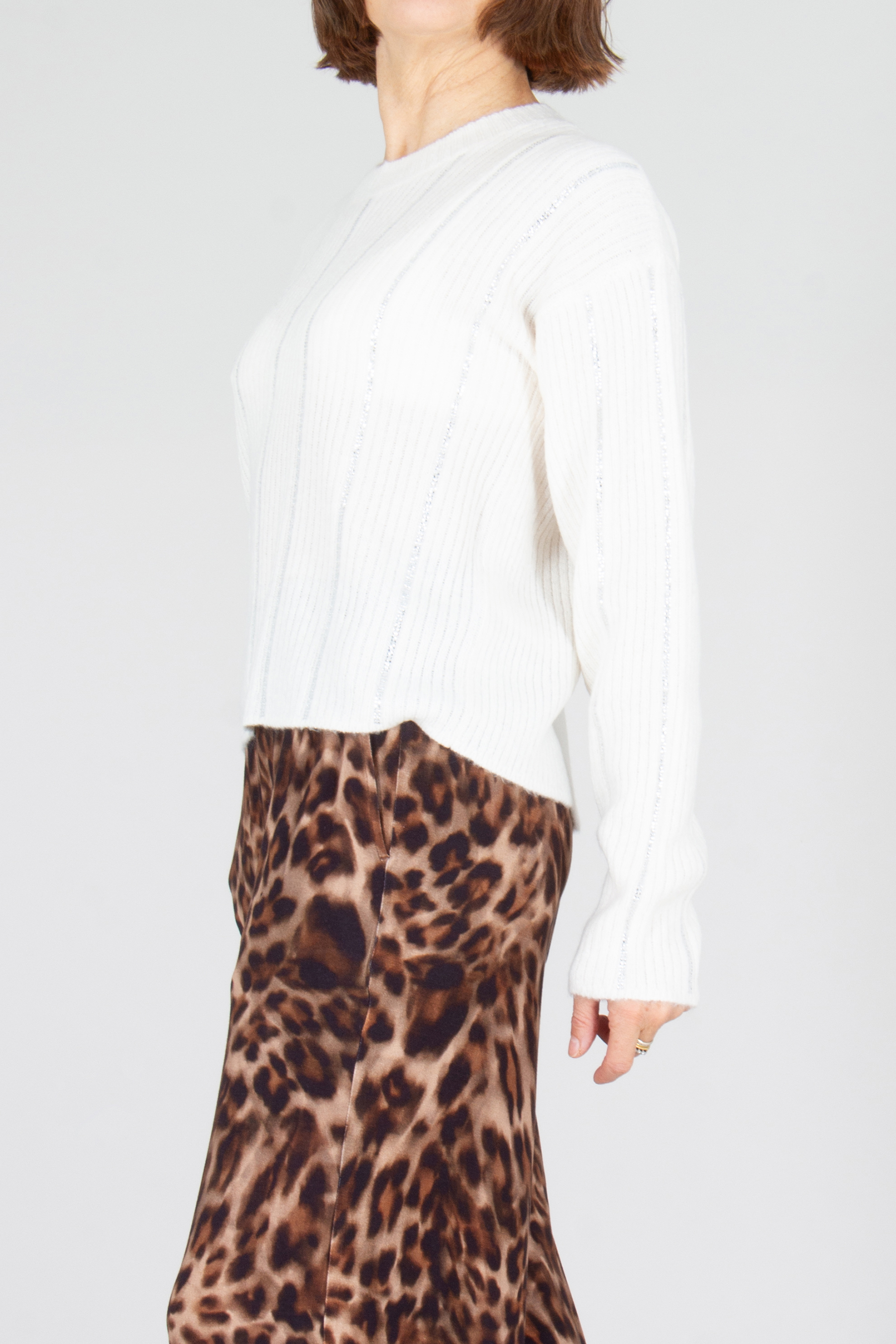 Strickwaren, Pullover, Rock, Langarm, Person