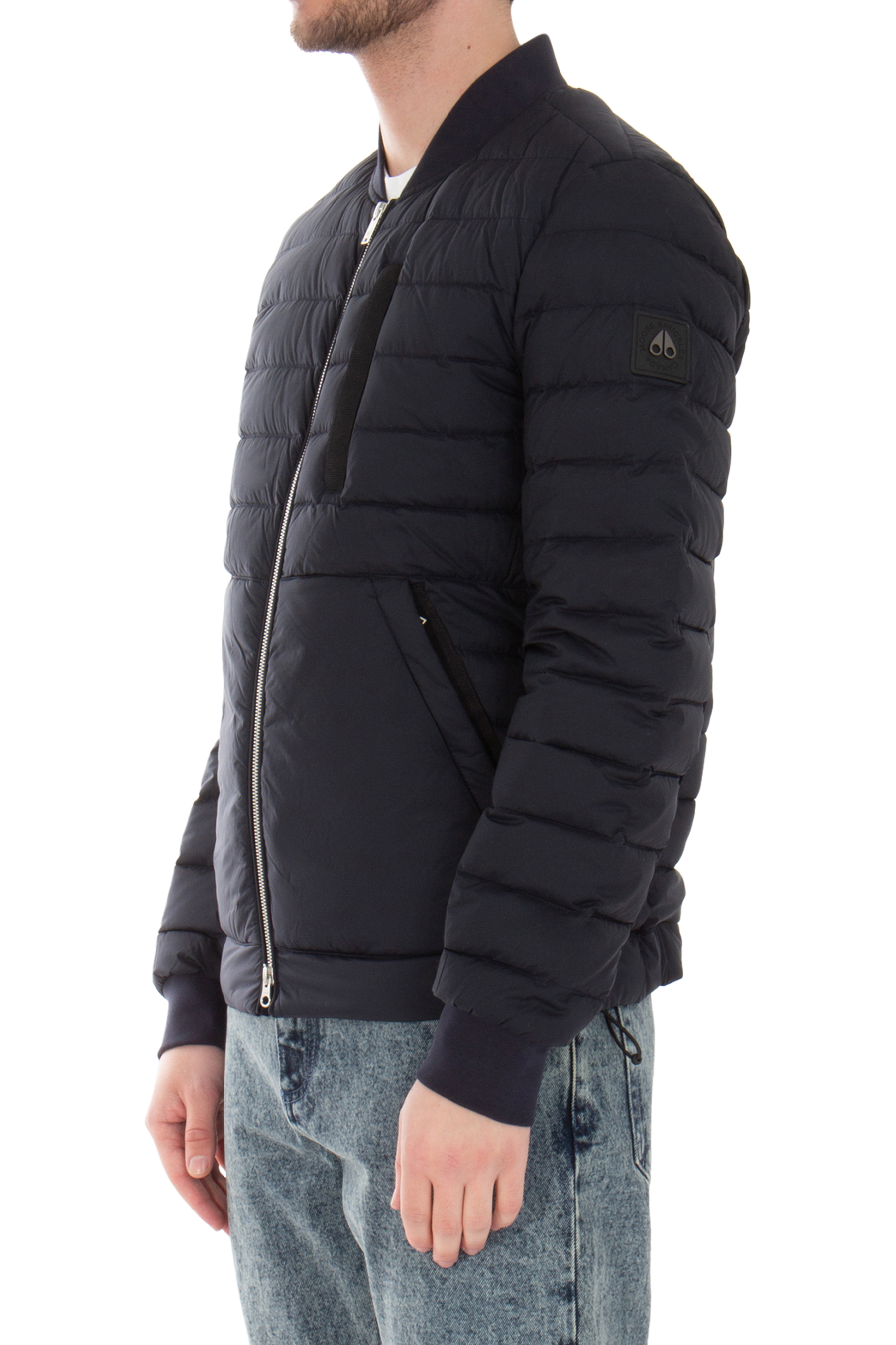 MOOSE KNUCKLES Recycled Nylon Jacket Air Down Bomber 2 MOOSE KNUCKLES Recycled Nylon Jacket Air Down Bomber 2