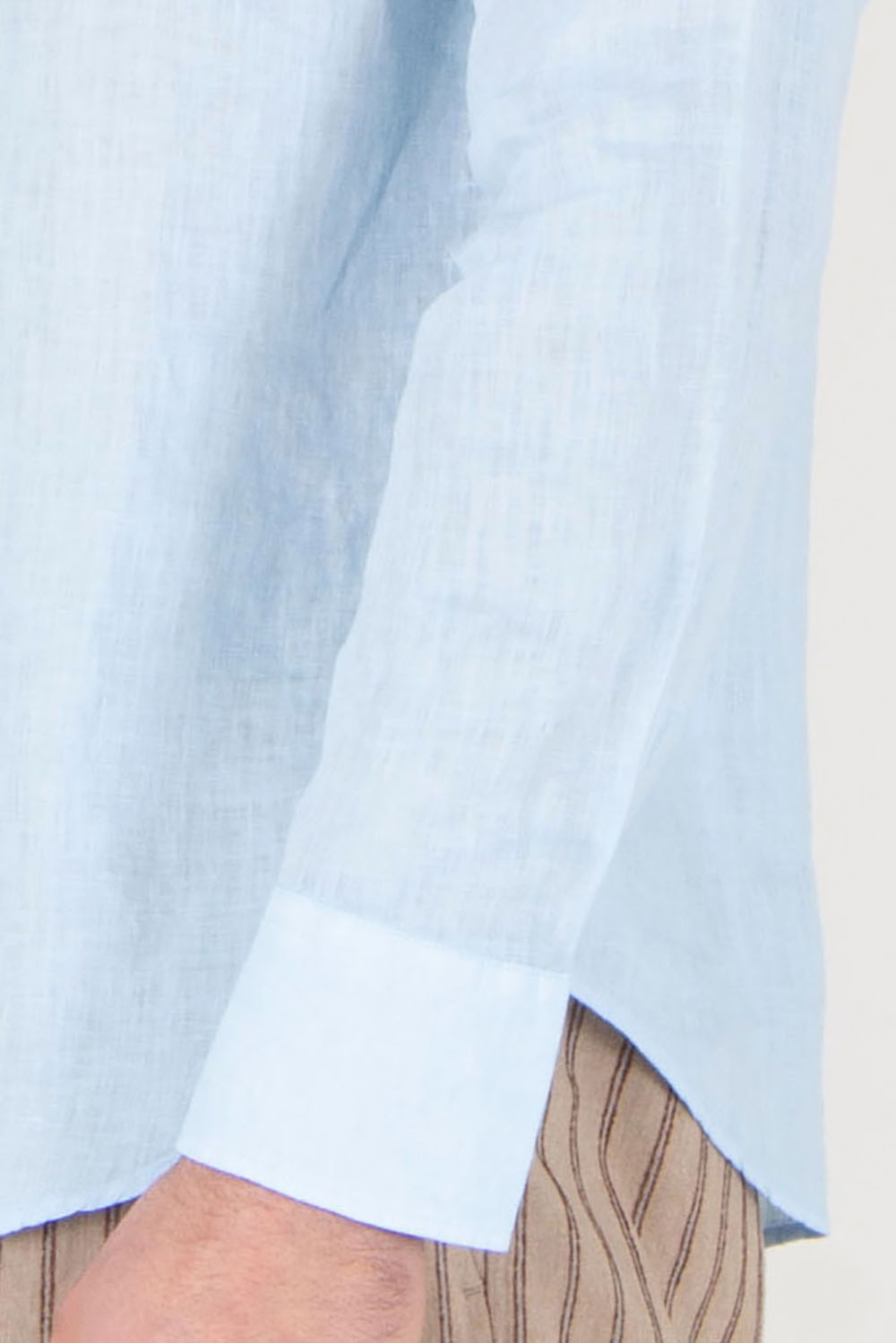 MC 2 SAINT BARTH Regular Fit Linen Shirt Pamplona