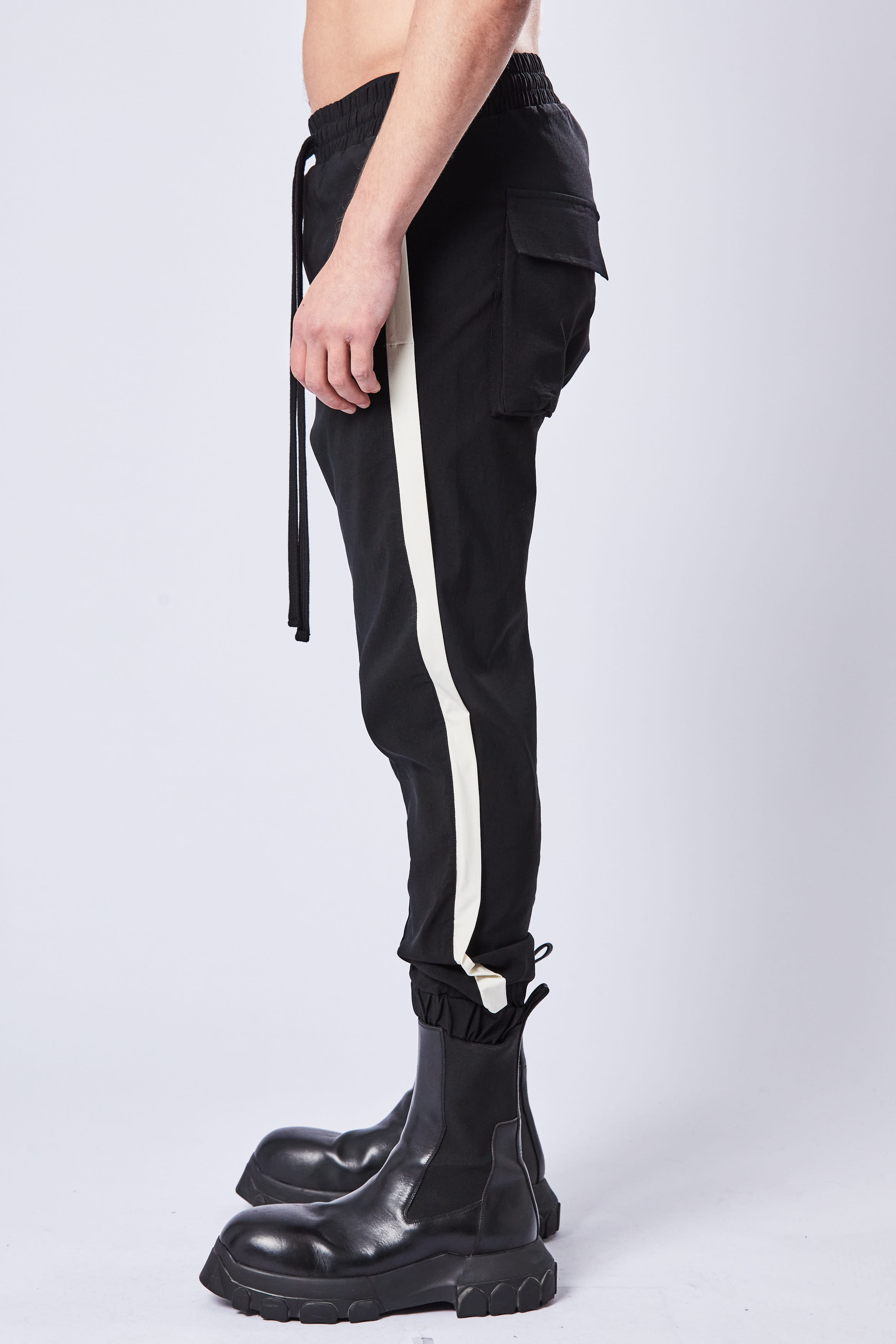 THOM KROM Stretch Fabric Drop Crotch Pants THOM KROM Stretch Fabric Drop Crotch Pants
