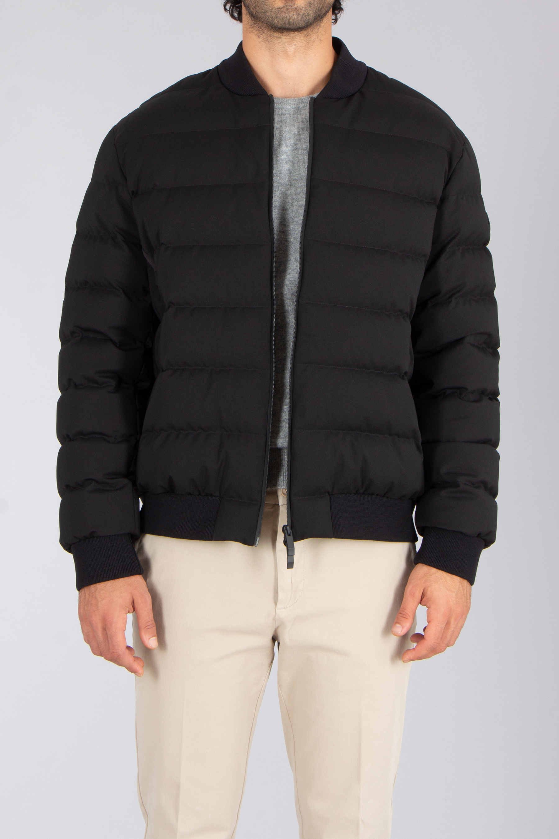 MONCLER Cirer Regular Fit Technical Stretch Twill Down Bomber Jacket Mantel, Jacke, Erwachsener, Mann, Person
