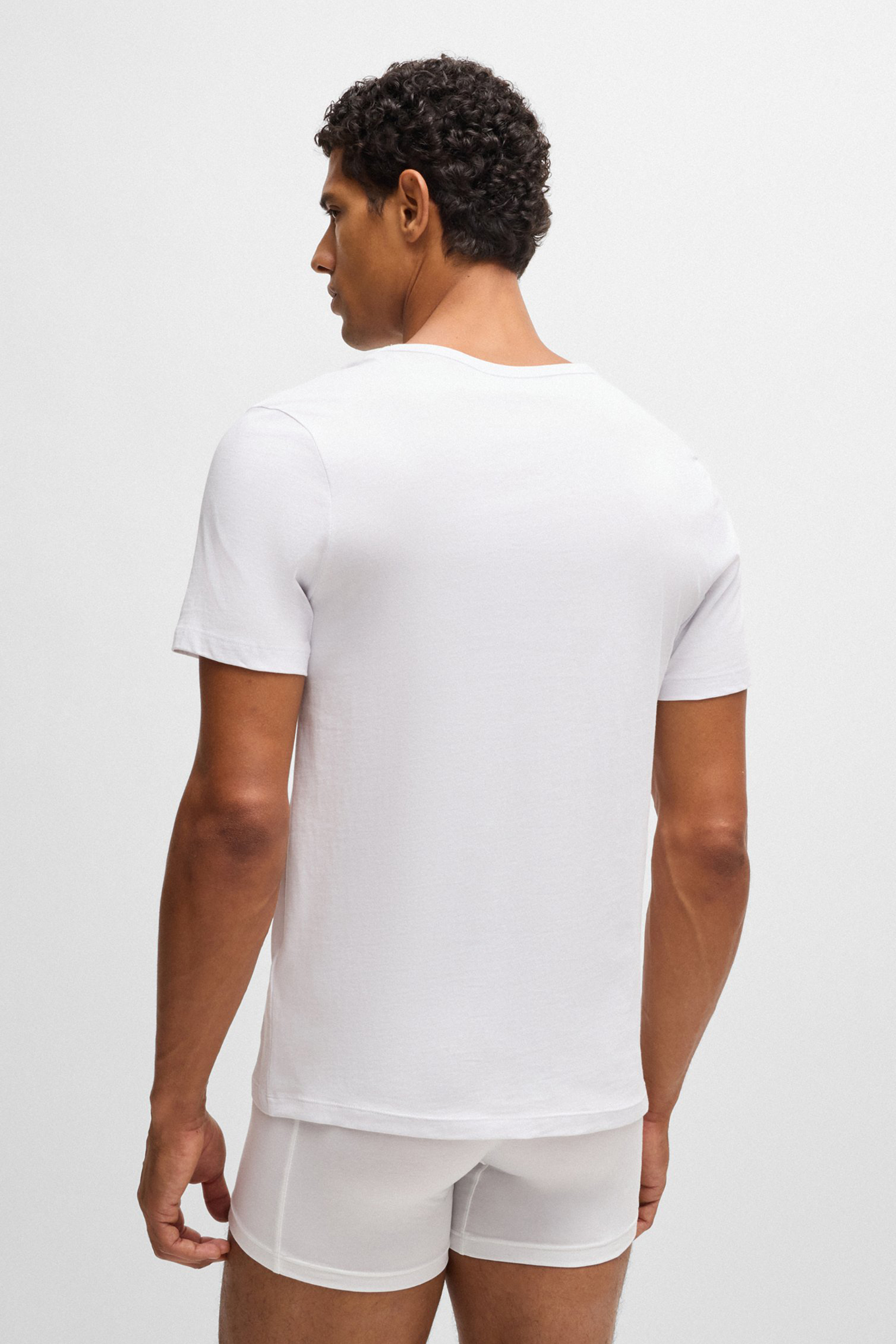 BOSS 3-Pack Regular Fit Cotton Jersey V-Neck T-Shirts Classic