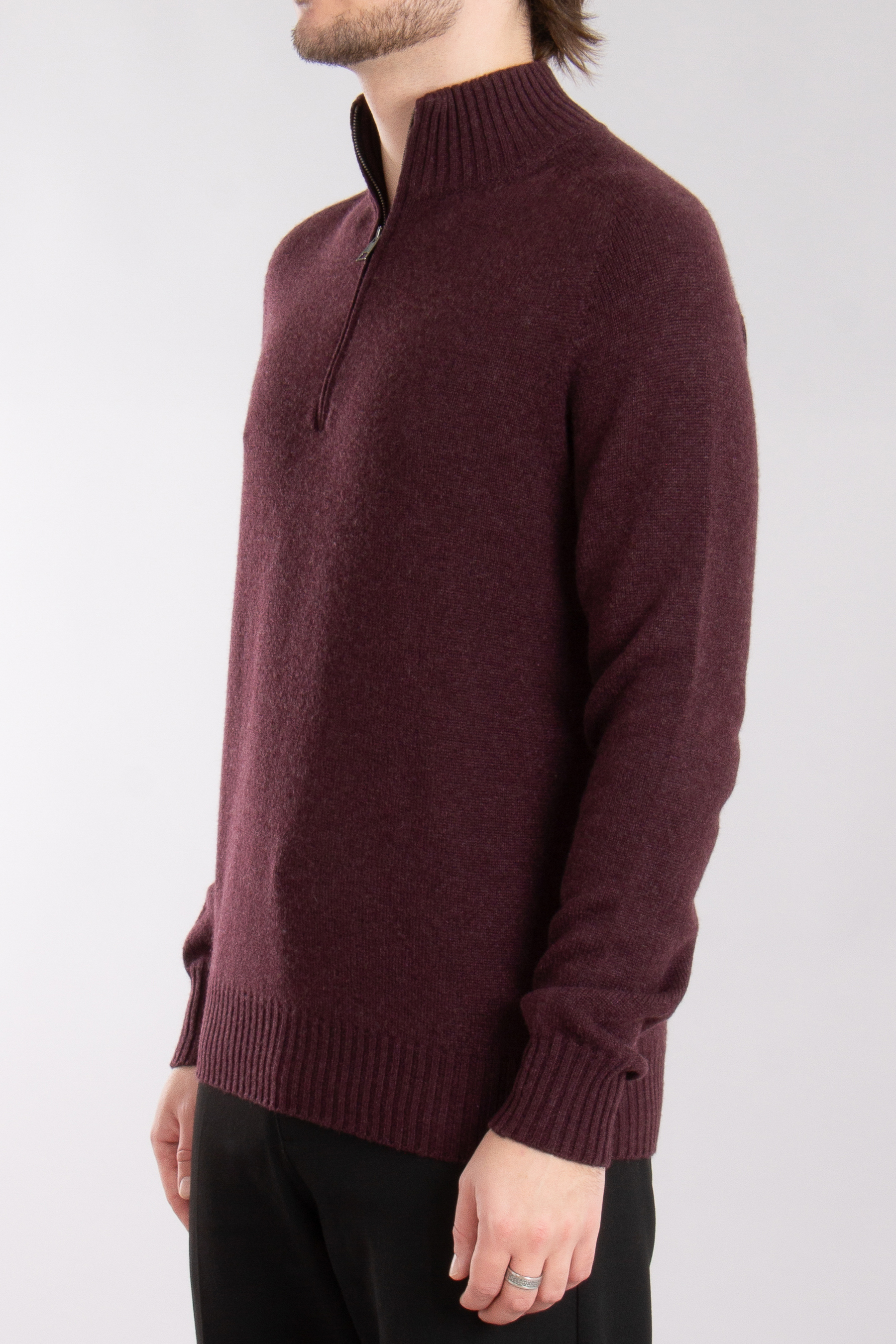 AIDA BARNI Cashmere Half-Zip Sweater AIDA BARNI Cashmere Half-Zip Sweater