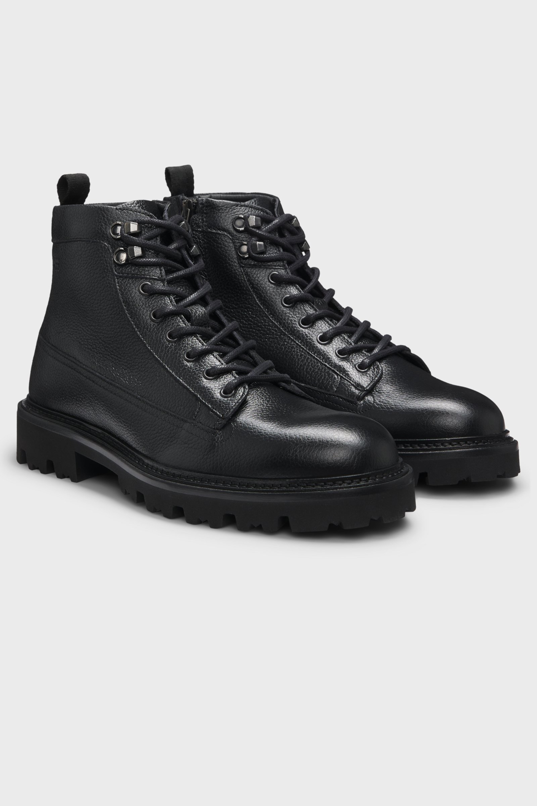 BOSS Graied Leather Ankle Boots Julyo Bekleidung, Schuhwerk, Schuh, Sneaker