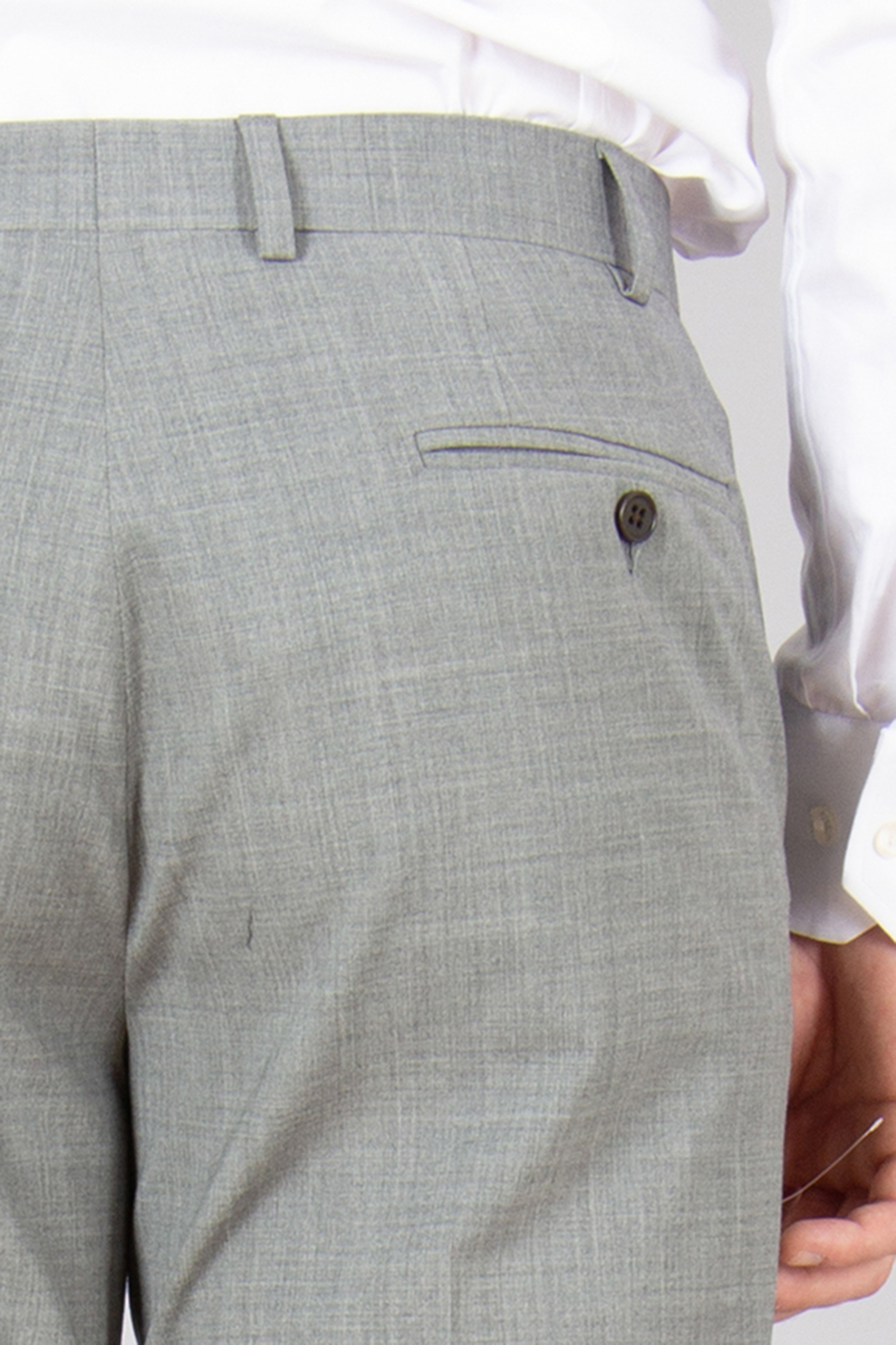 EMPORIO ARMANI Slim Fit Virgin Wool Stretch Suit M Line Bekleidung, Hosen, Dekoration für Zuhause, Leinen, Mantel