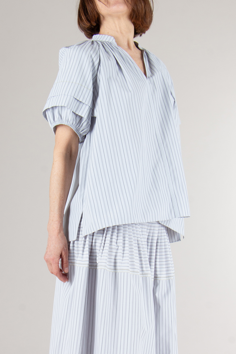 PAUL SMITH Layered Sleeve Striped Top