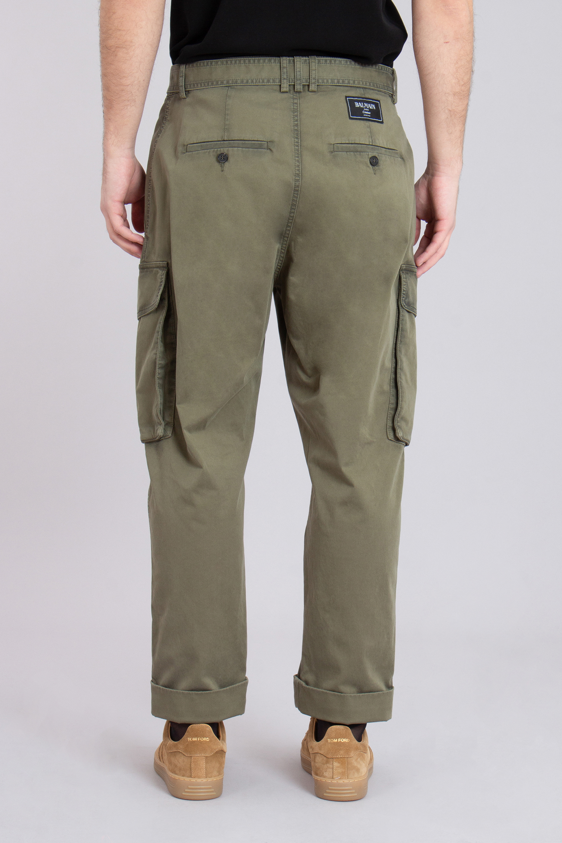 BALMAIN Regular Fit Cotton Stretch Cargo Pants BALMAIN Regular Fit Cotton Stretch Cargo Pants