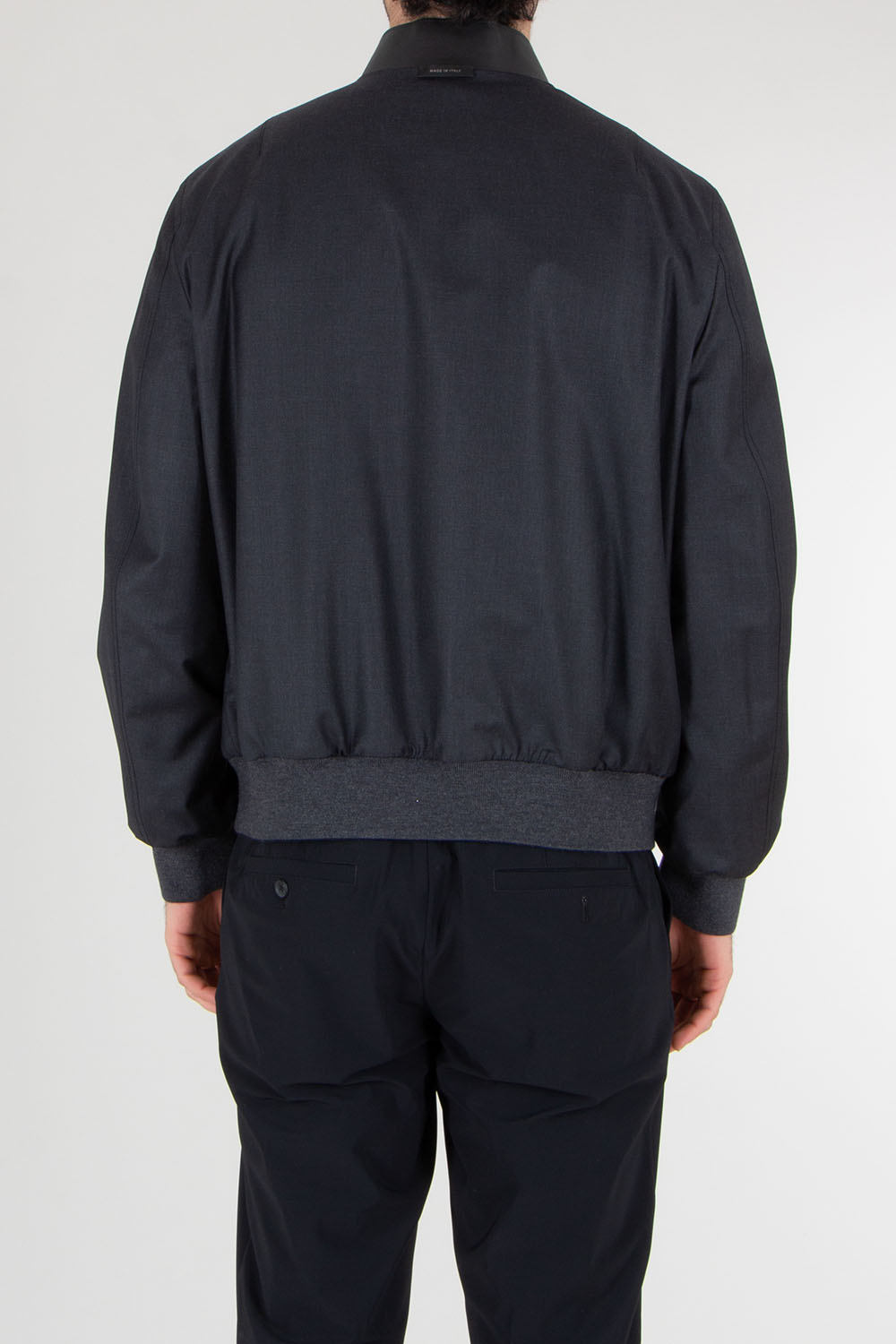 BRIONI Regular Fit Reversible Cotton-Silk & Wool-Cashmere Blend Bomber Jacket