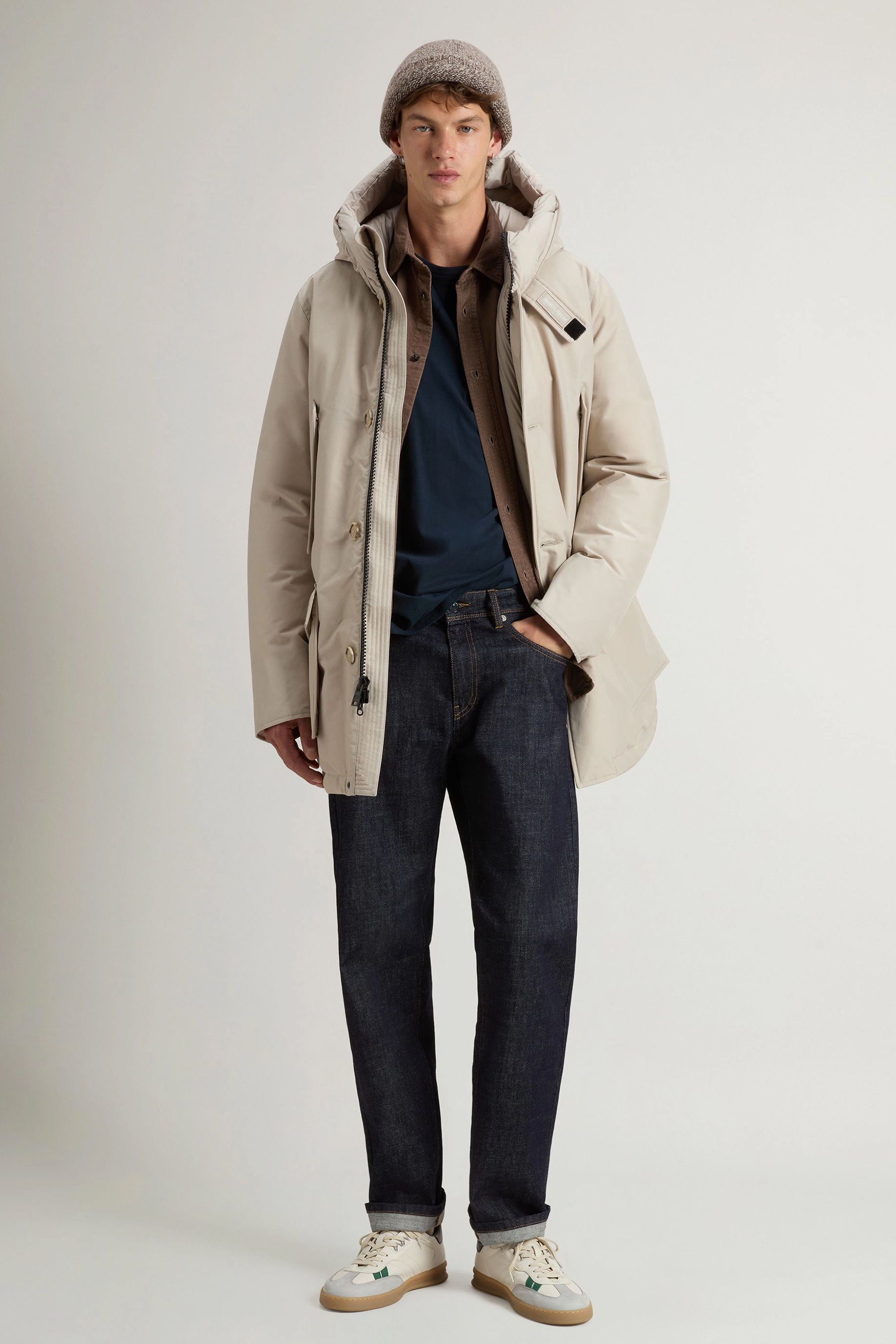 WOOLRICH Regular Fit Ramar Cloth Down Arctic Parka Mantel, Jacke, Mann, Person