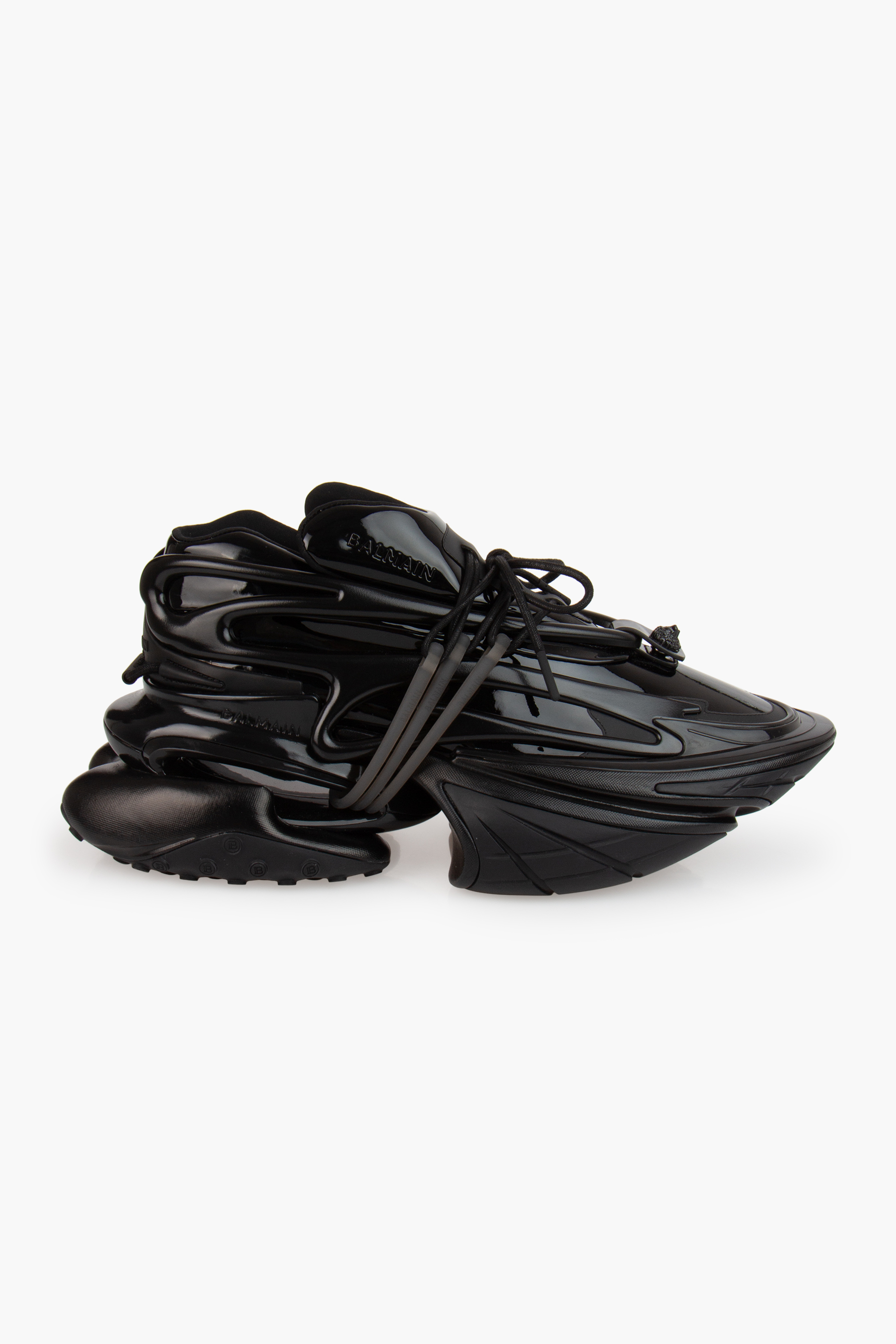 BALMAIN Low Top Patent Leather Sneakers Unicorn Main Lab BALMAIN Low Top Patent Leather Sneakers Unicorn Main Lab
