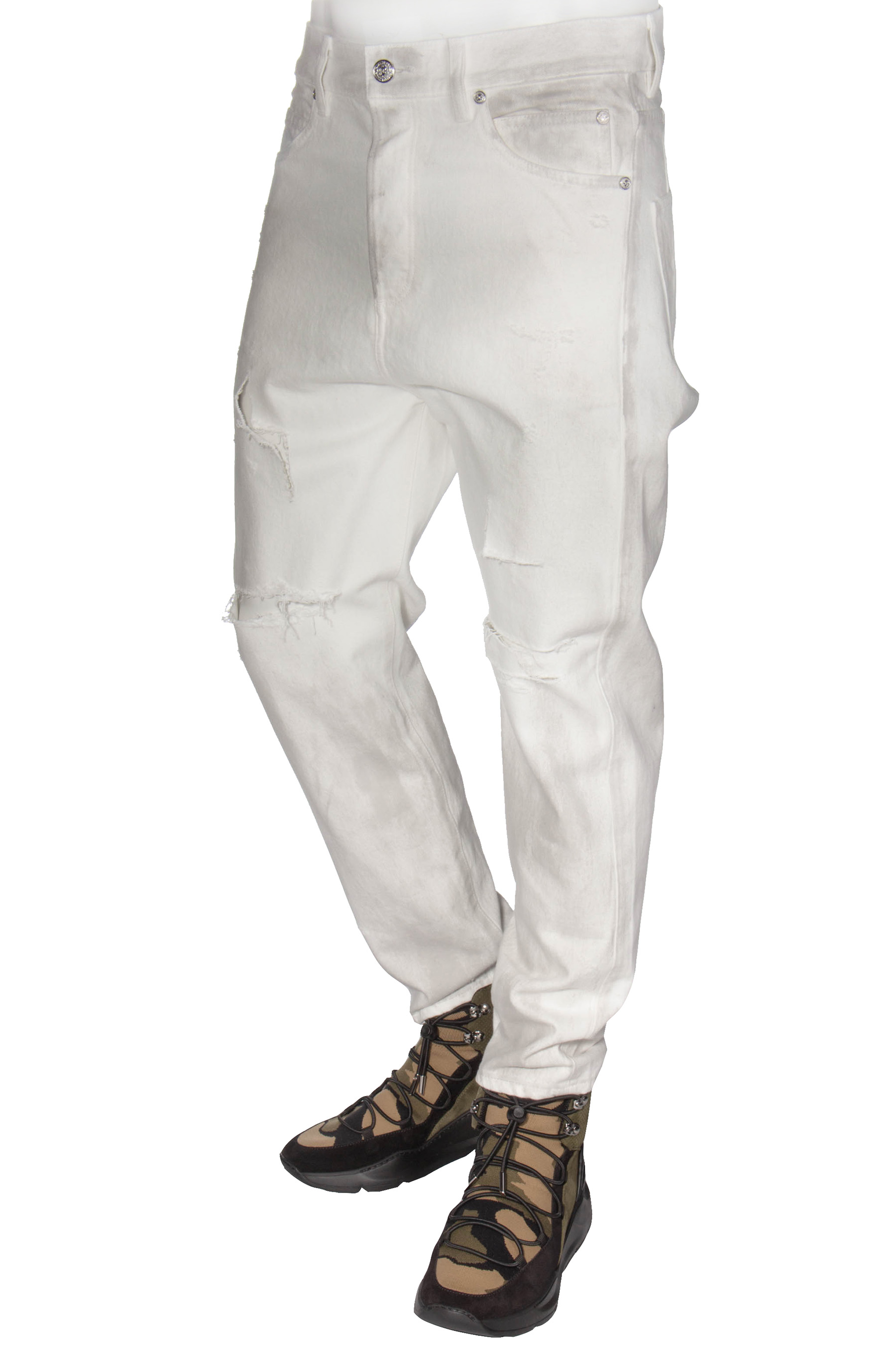 BALMAIN Jeans Straight Fit Distressed BALMAIN Jeans Straight Fit Distressed