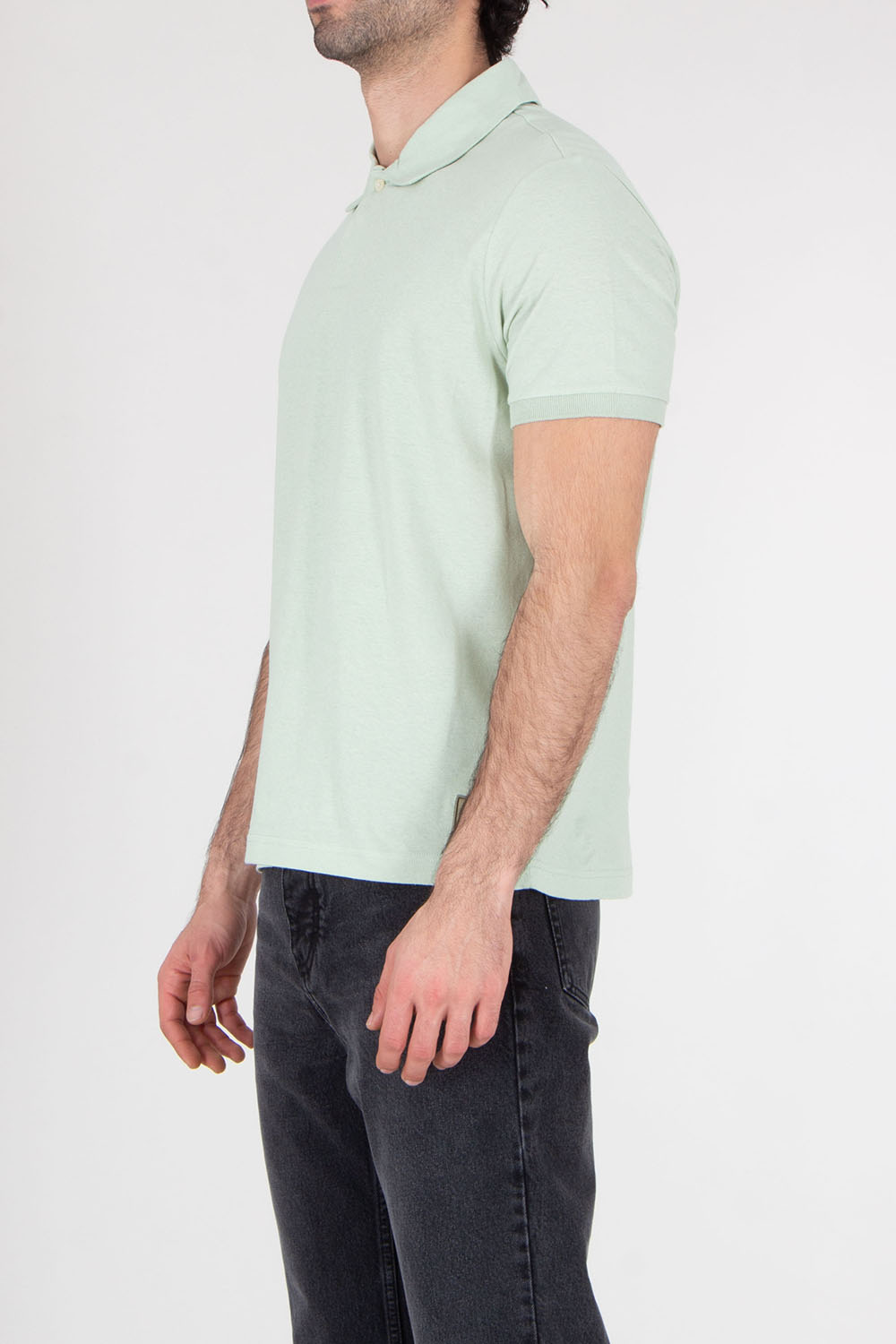 PAUL SMITH Regular Fit Cotton Linen Polo Shirt 