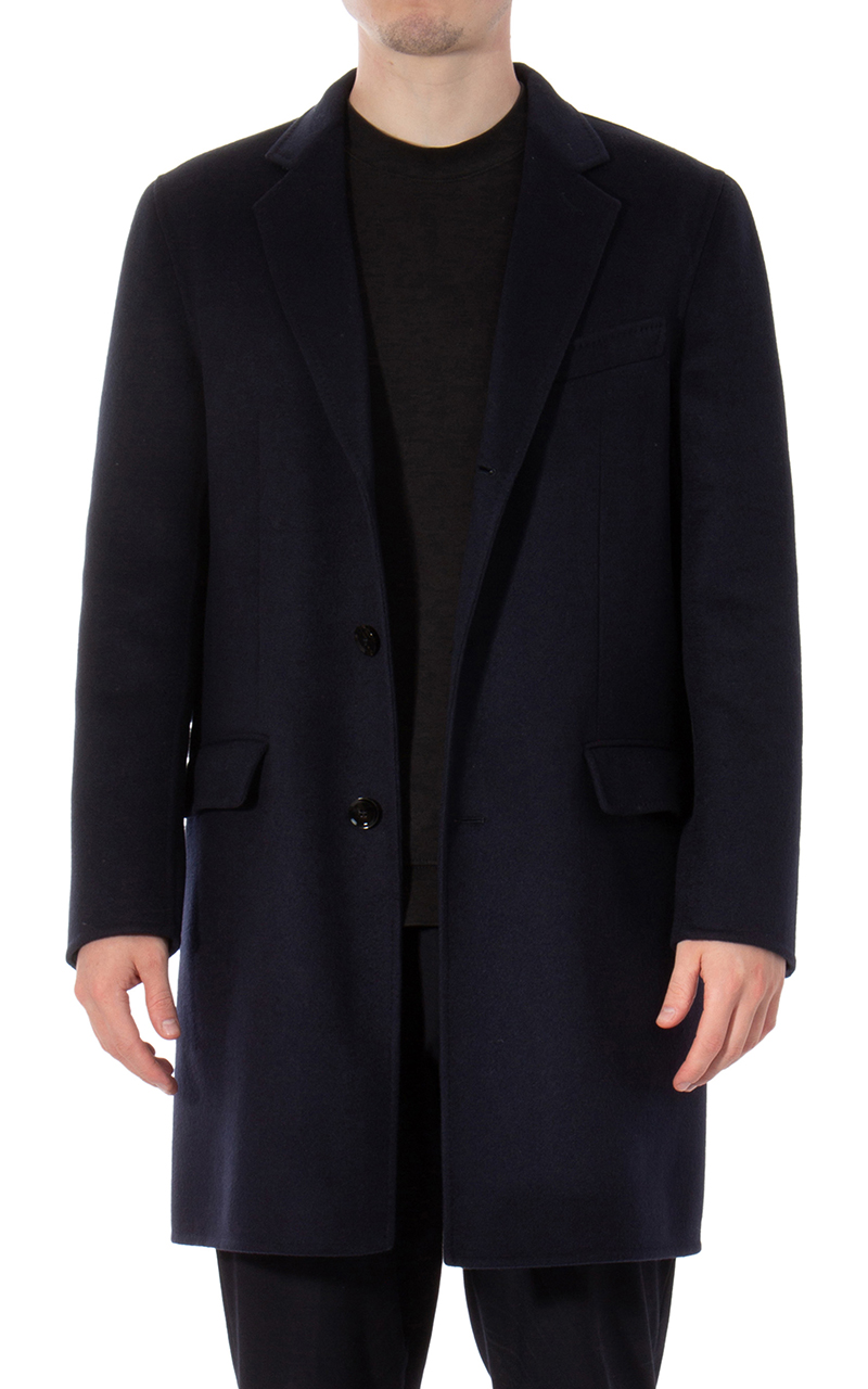 BRIONI Regular Fit Wool-Cashmere Blend Chesterfield Coat
